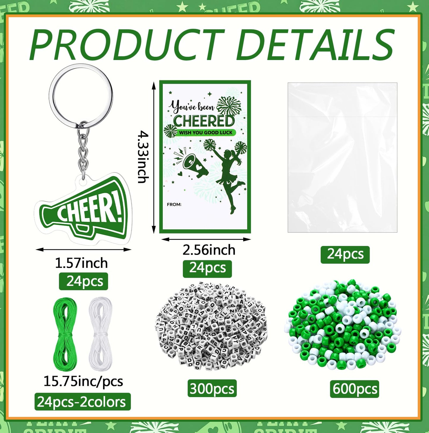 Suncalla 984 Pcs 24 Set Dinosaur Nugget Keychain Making Kit DIY Valentine's Key Chain Crafts Bead Adjustable Letter Beads Cards Strings Kit Gift Backpack Accessories Party Favors(Cute Color) WN420