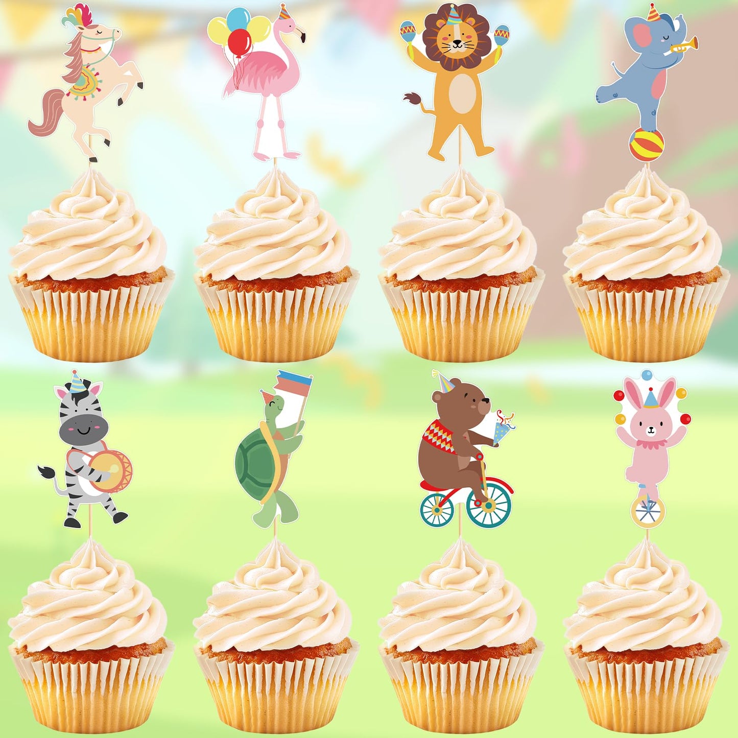 48 Pack Casino Cupcake Toppers Glitter Poker Chips Dices Mini Slot Machine Cupcake Picks for Las Vegas Casino Night Theme Birthday Party Baby Shower Decoration Supplies BST220