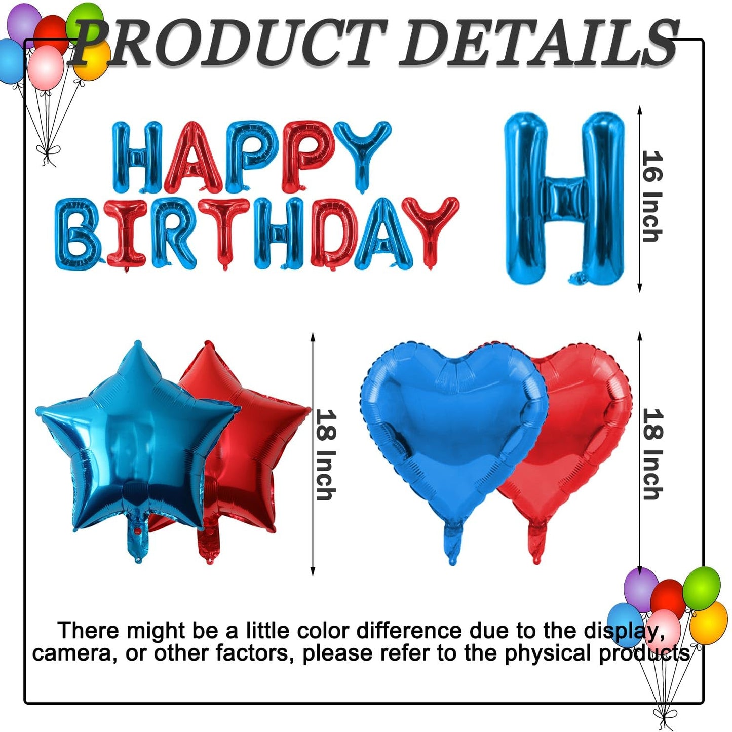 Green Happy Birthday Balloons Banner Foil Balloons Letters Banner Balloon for Green Themed Party Decoration Supplies Christmas Birthday Decoration Decor Ballons Arch Kits Party Balloon Set 15pcs BST326L
