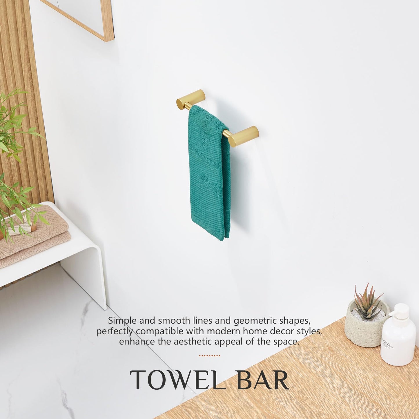 KOKOSIRI Bathroom Hand Towel Rings 9-Inch Hand Towel Holder Wall Mounted Bathroom Hardware Accessories Oil Rubbed Bronze Stainless Steel, B4007ORB-L9 BST202