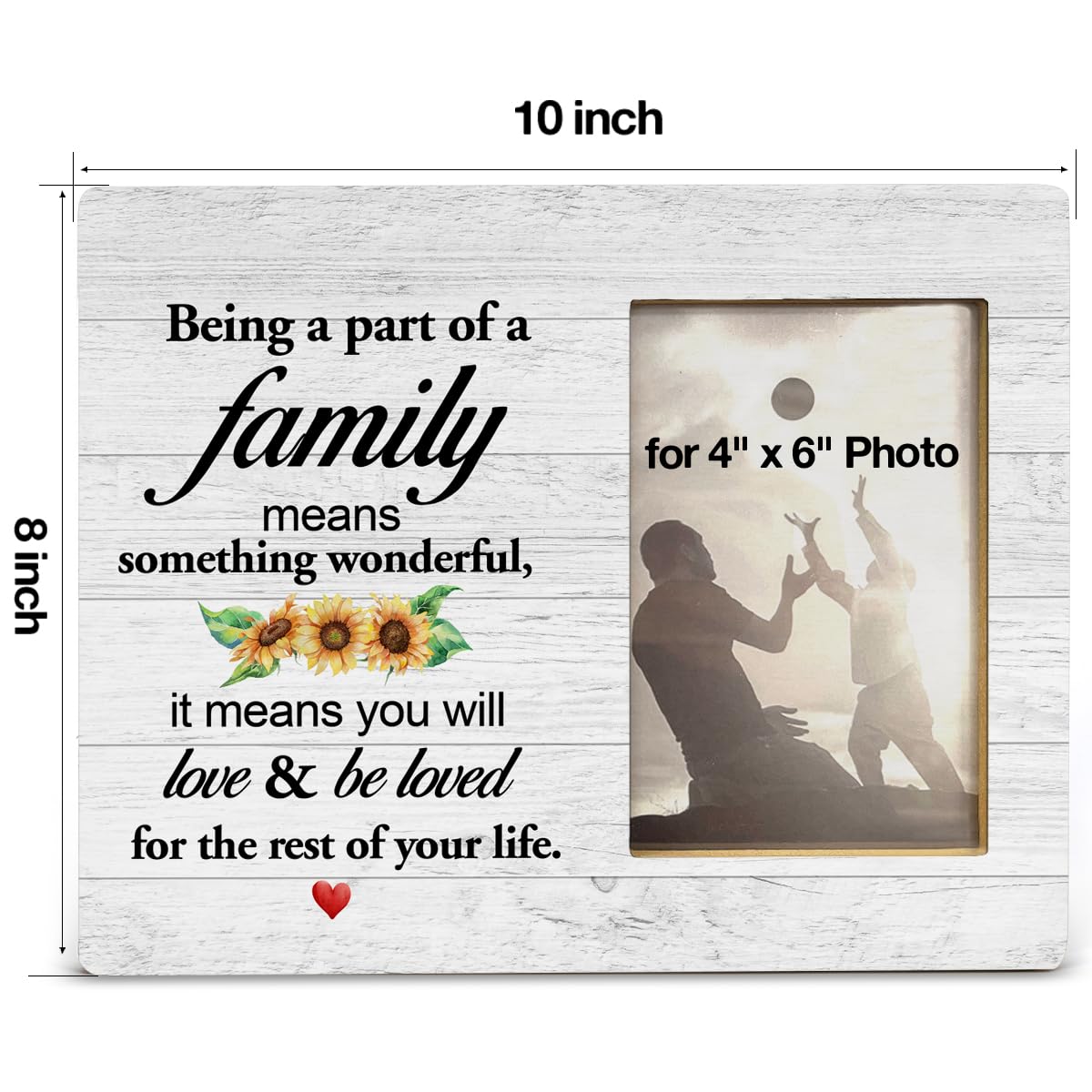 Yuzi-n Memorial Gifts for Loss of Brother Sympathy Wood Picture Frame | Remembrance Brothers Gifts, Memorial Picture Frame for 4x6 Inches Photo BST326H