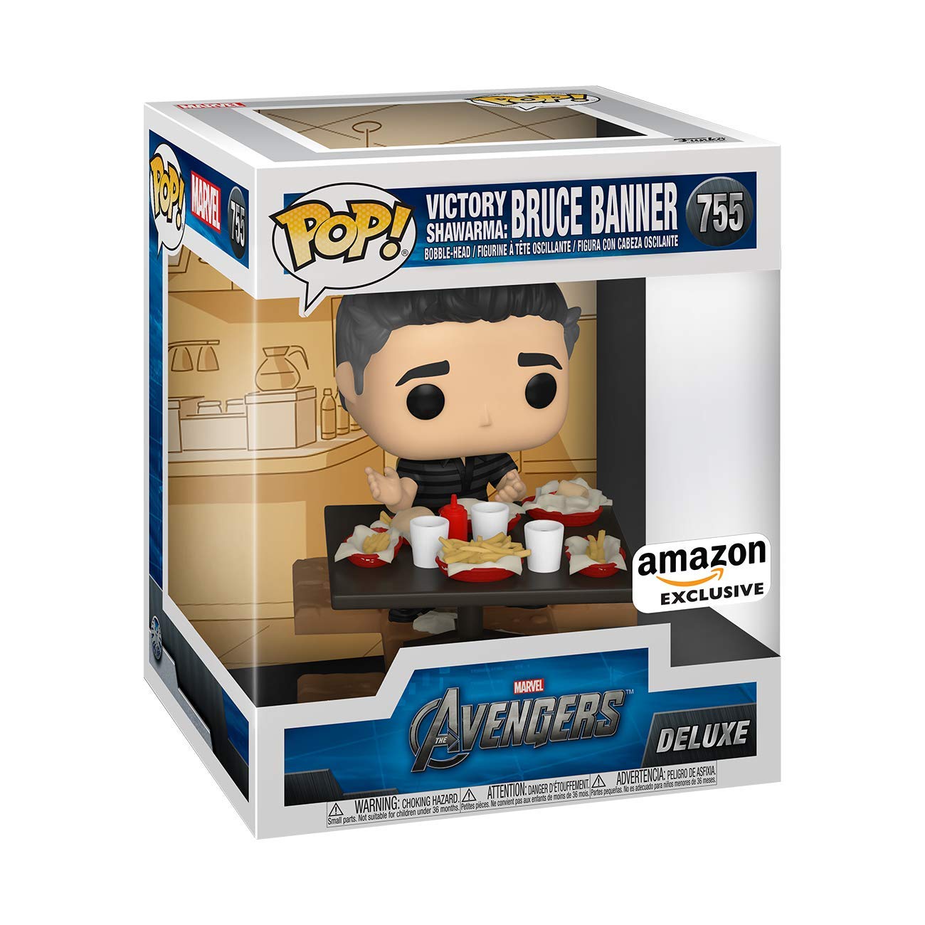 Funko Pop Deluxe, Marvel: Avengers Victory Shawarma Series - Bruce Banner Figure 1 of 6 - Amazon Exclusive - Collectable Vinyl Figure - Gift Idea - Official Merchandise - Toys for Kids & Adults