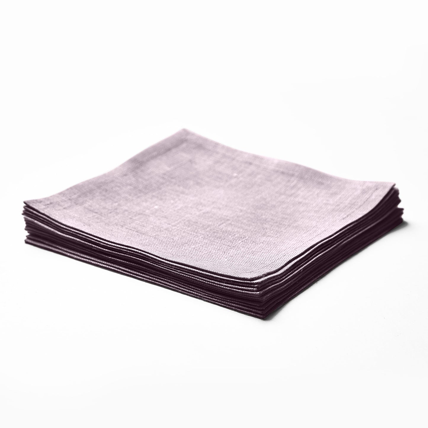 Solino Home 100% Linen Cocktail Napkins Black, Athena 6 x 6 in, Set of 12 | Small Cloth Napkins for cocktails, beverages, coasters and appetizer serving, Chambray Black, Pure Linen, OEKO-TEX Certified BST326SOLH