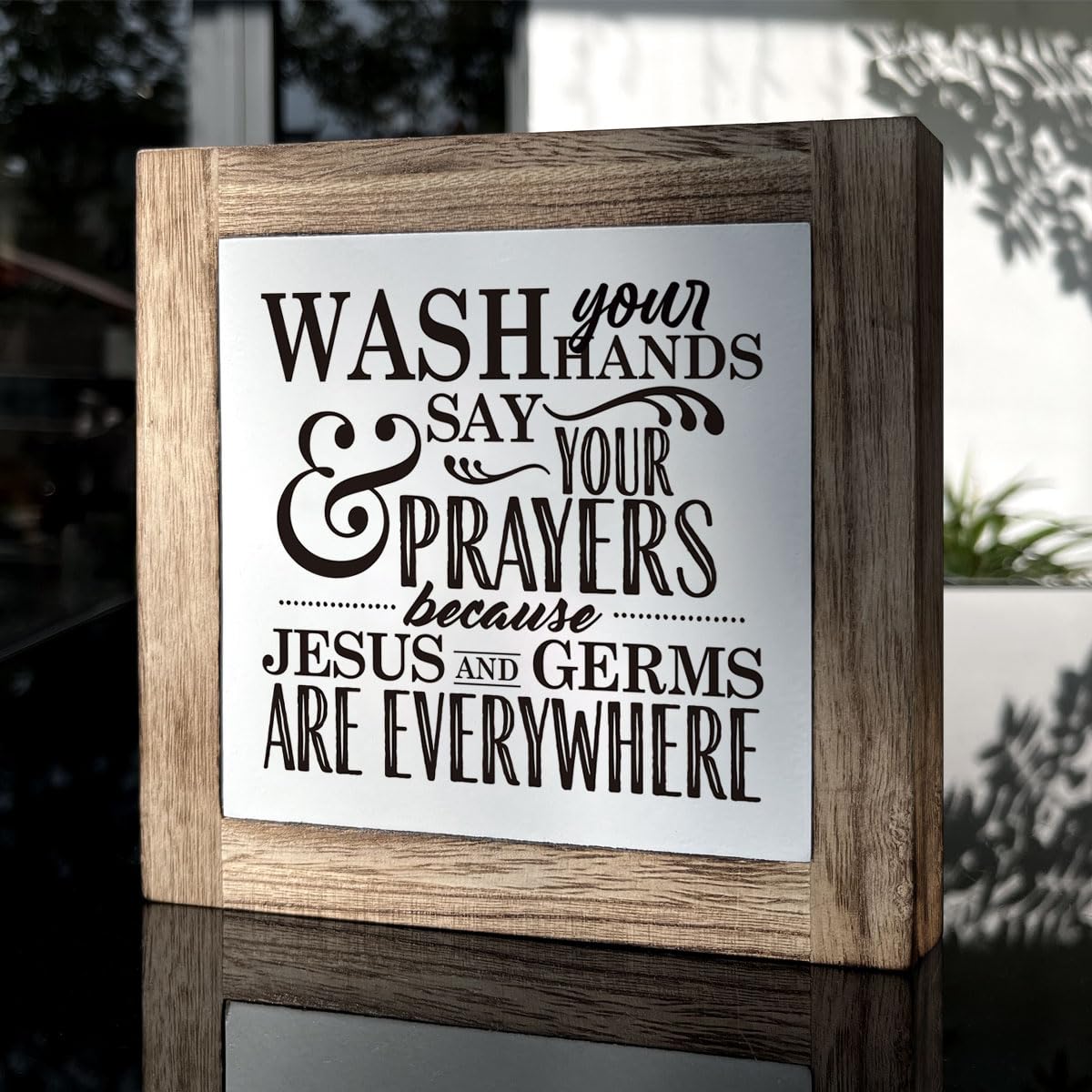 Bathroom Decor, Funny Bathroom Decor, Flush the Toilet This is Not Show and Tell, Wooden Box Signs for Home Decor, Bathroom Decor Tabletop, Kids Bathroom Rules Sign Decor, Bathroom Box Sign B6-71 BST202