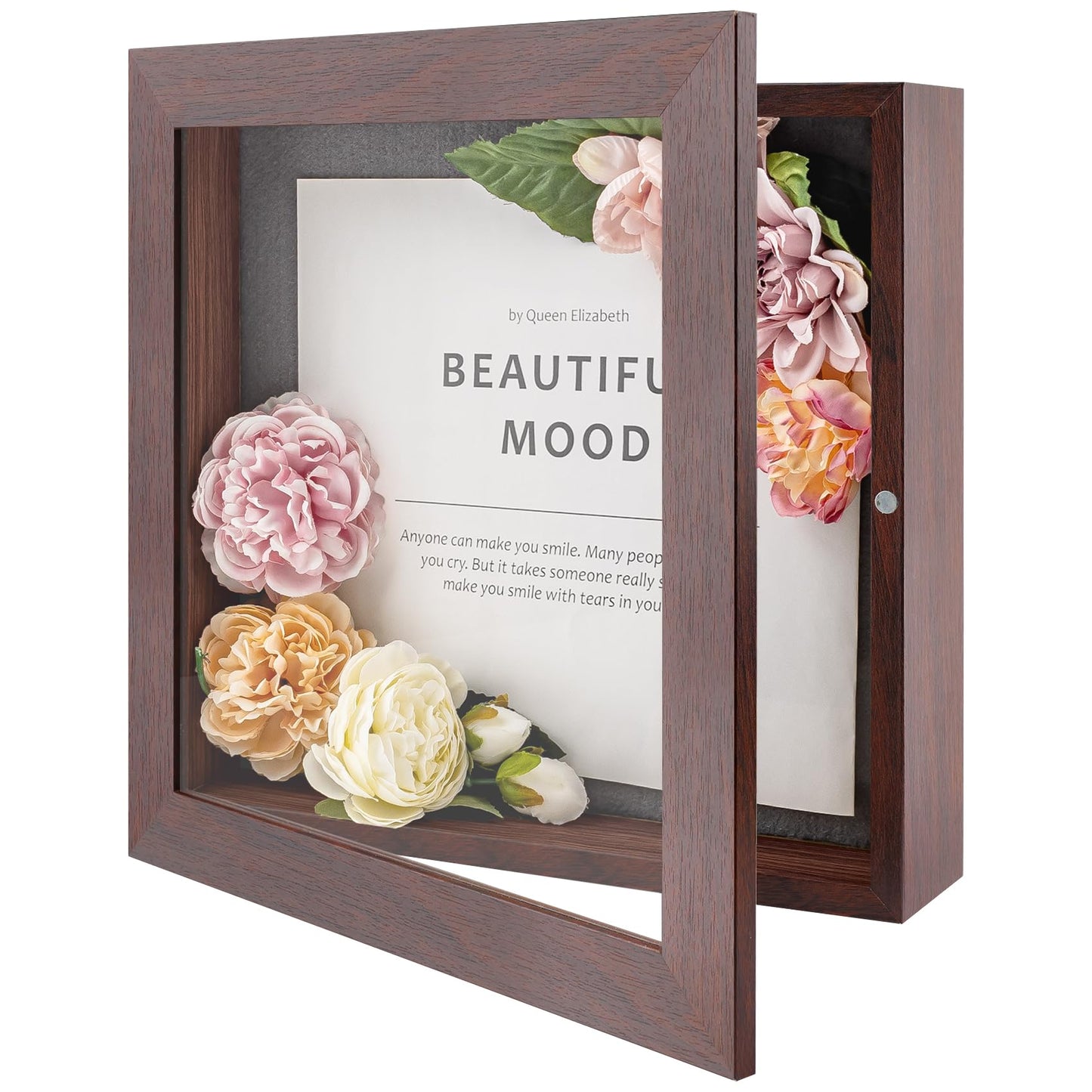 Golden State Art 11x14 Shadow Box Frame Display Case - 2 inch Depth Great for Collages, Collections, Mementos, 6 Pins Included (White, 1 Pack) BST326H