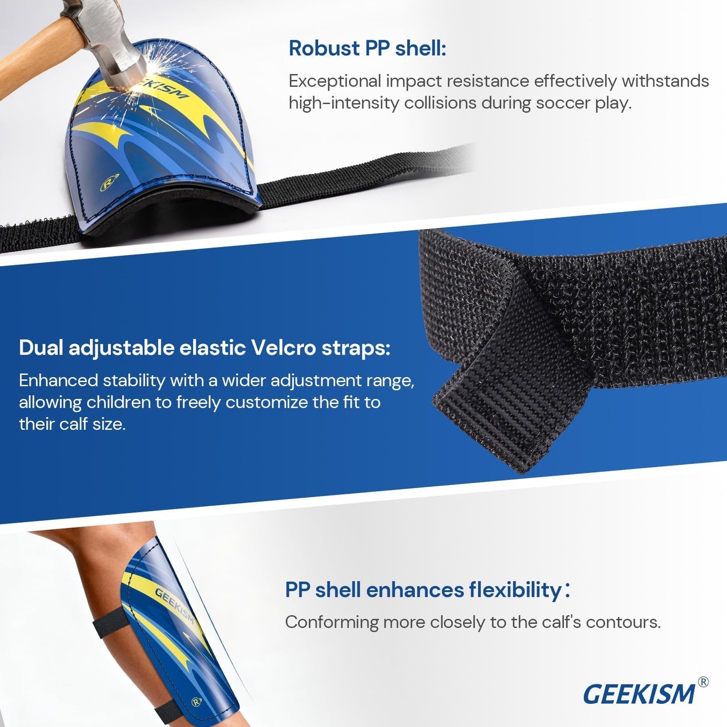 Soccer Shin Guards for Youth Kids Toddler - Soccer Shin Pads for Teens & Men, Protective Football Gear for 3-16 Years Boys Girls & Adult, World Cup Lightweight Soccer Equipment WN420