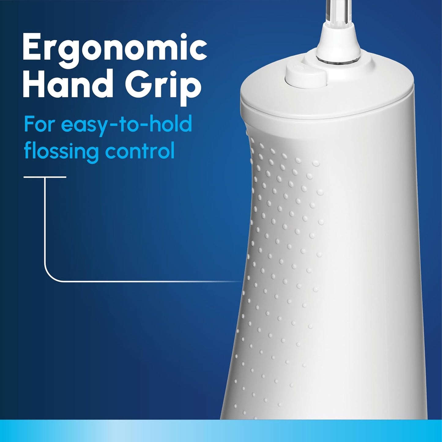 Waterpik Cordless Pulse 3100 Rechargeable Portable Water Flosser for Teeth, Gums, Braces Care and Travel with 2 Flossing Tips, Waterproof for Shower Use, ADA Accepted, WF-20 White, Amazon Exclusive DD1210