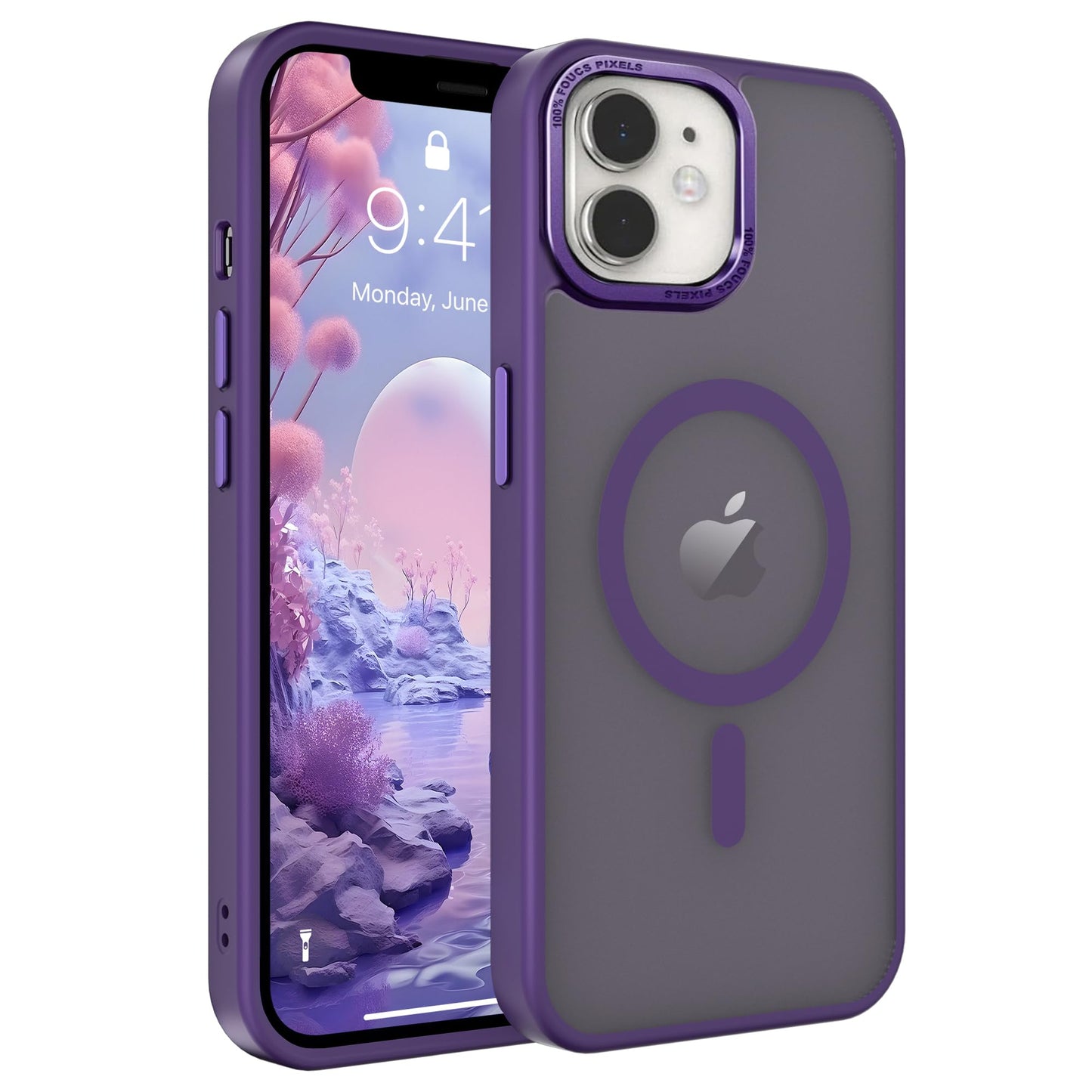 Magnetic for iPhone 17 Air Phone Case, [Compatible with MagSafe], Screen Protector X1, [Military Grade Drop Protection],Matte Finish,Slim,Shockproof,Protective (Black, iPhone 17 AIR) WN420