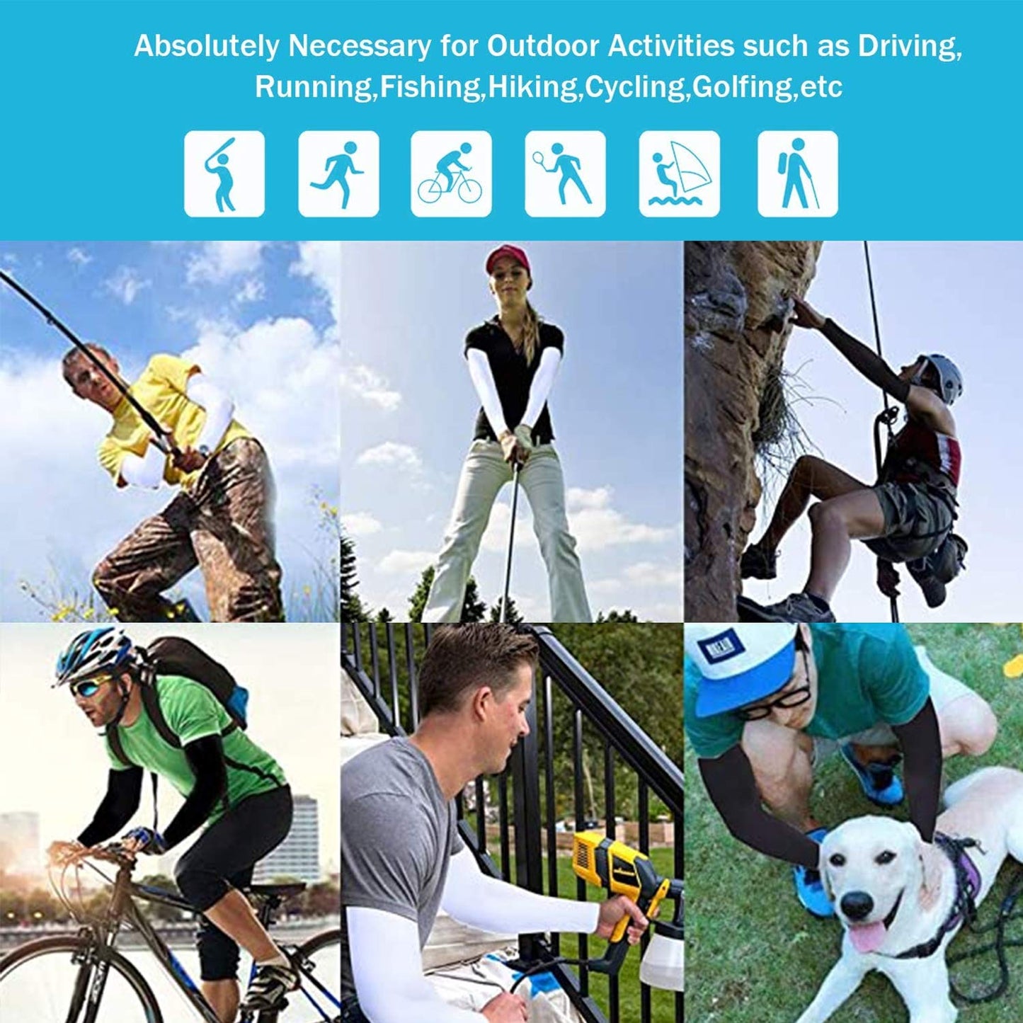 Arm Sleeves for Women Men Hand Cover Cooling Compression Arm Sleeve Tattoo Cover Up Sleeves to Cover Arm Warmers WN420