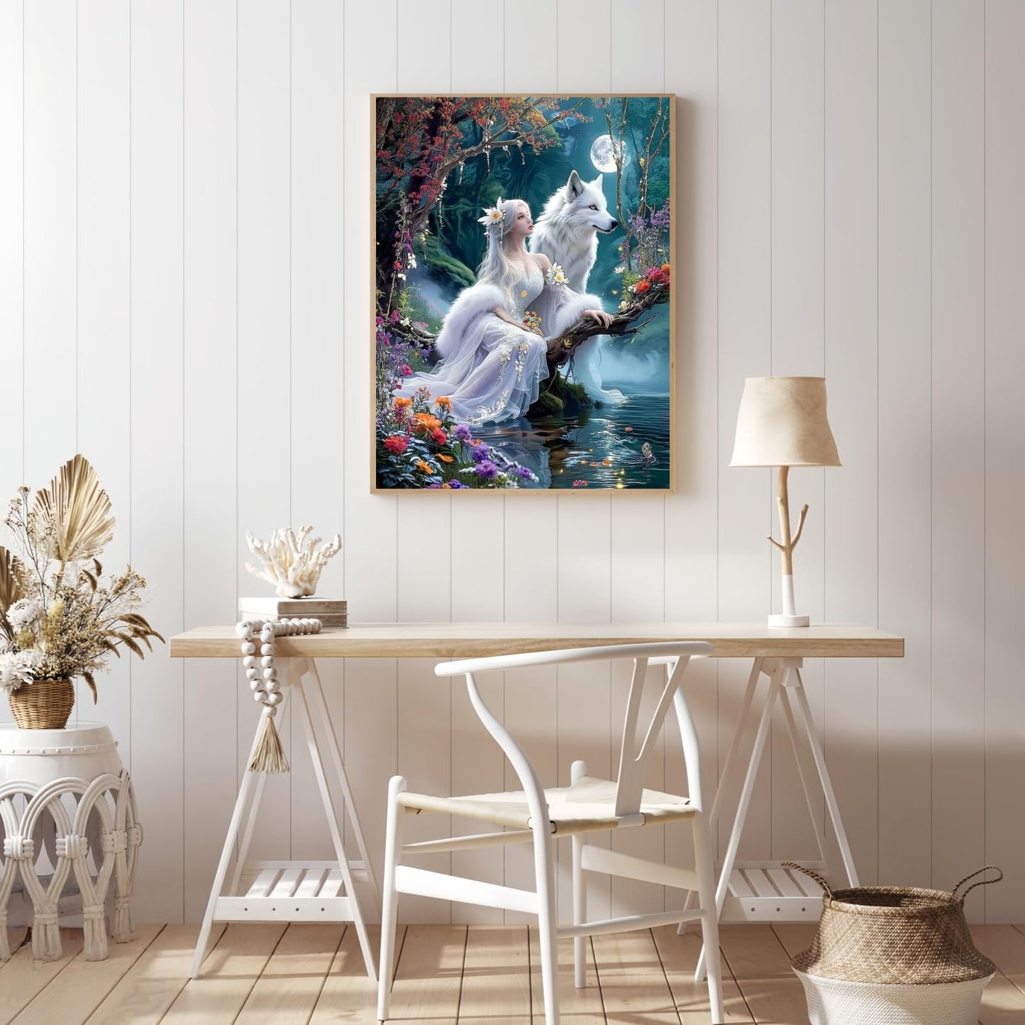 Mosaflare White Tigers Diamond Painting Kits for Adults 12x16 Inch | 5D Diamond Art for Beginners, DIY Full Round Drill Paint by Diamonds Dot Gem Art for Adult, Home Wall Decor BST326L