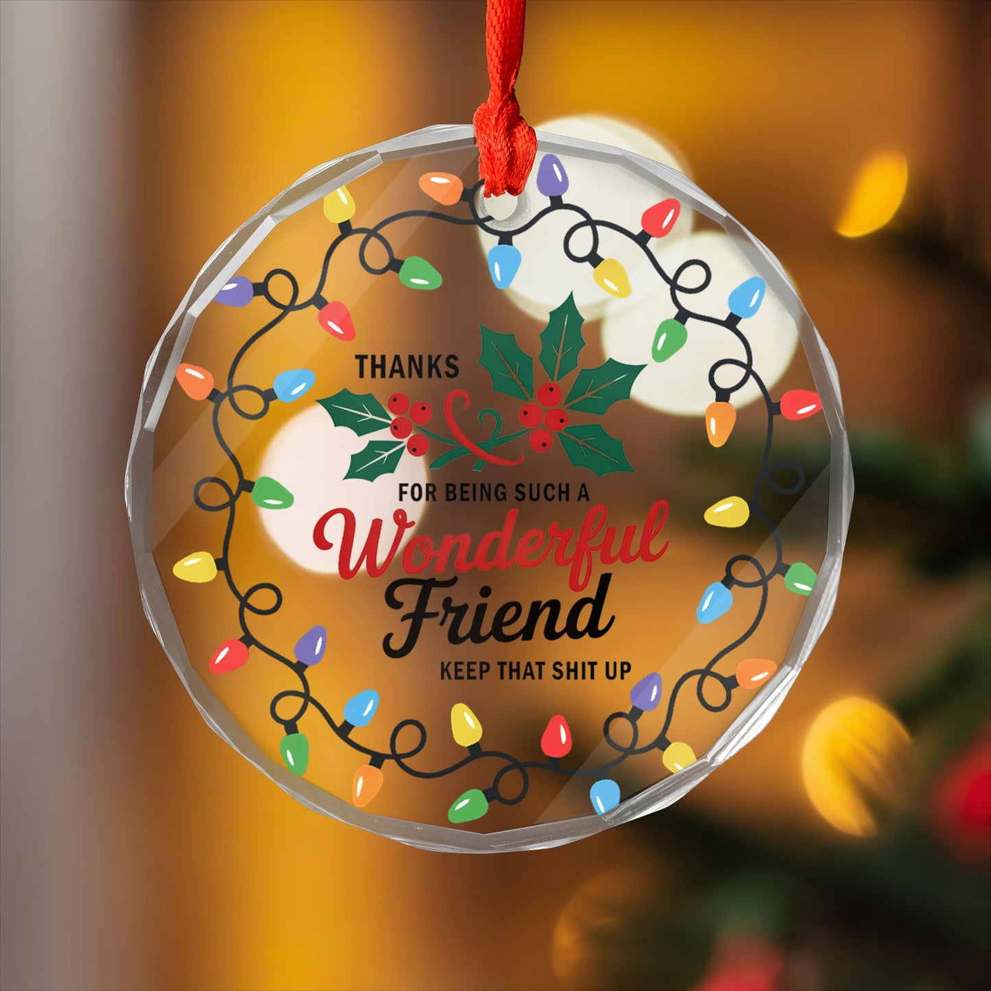Best Friend Ornaments for Women - Friends Gifts 2025 - Friendship Gifts for Friend Female, BFFs, Besties, Soul Sisters, Friends Group Christmas Tree Decoration - Friendship Glass Ornament (FR2) BST220
