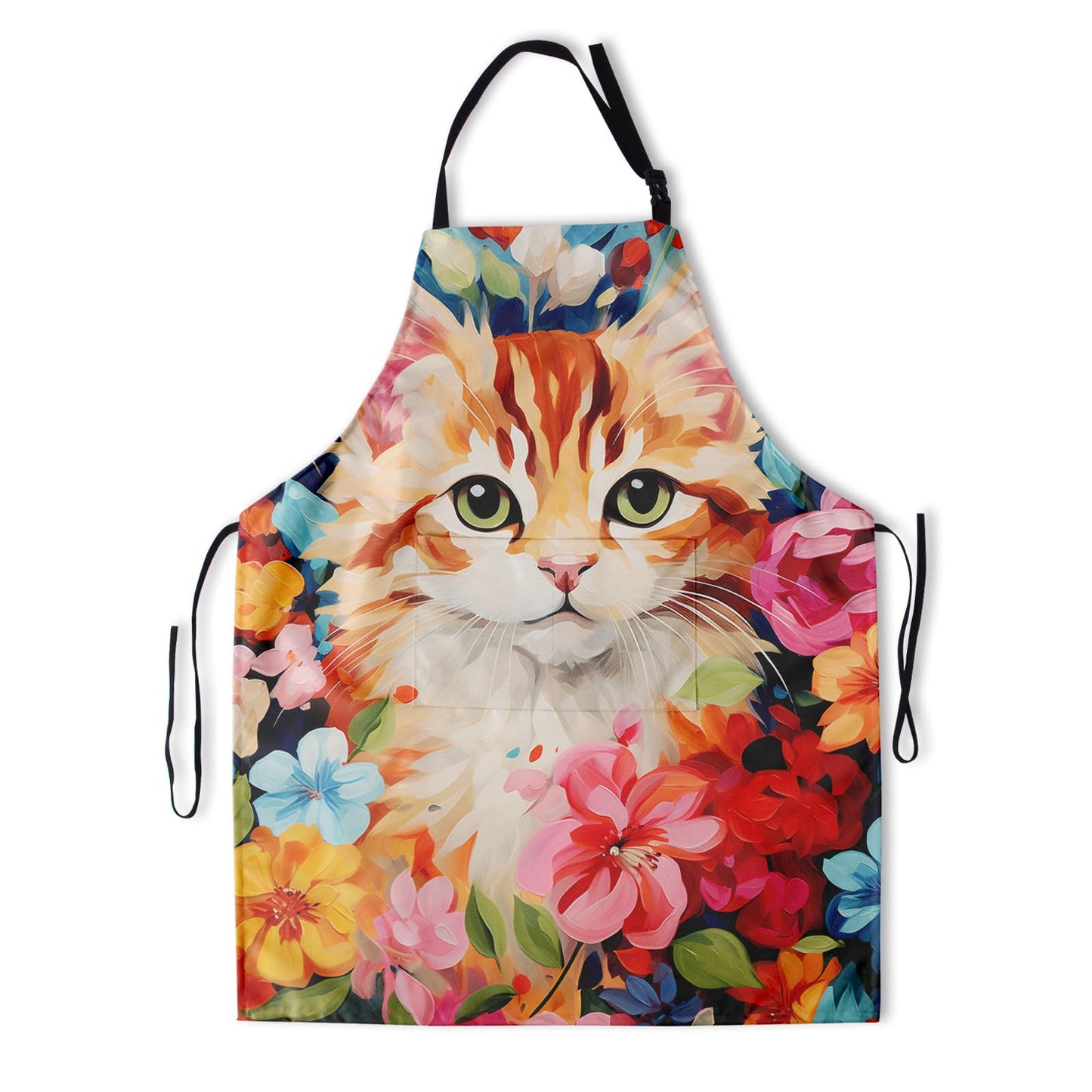 Art Apron with Pocket for Women Men | Kitchen Aprons Chef Apron for Cooking Baking BBQ Painting Gardening BST202