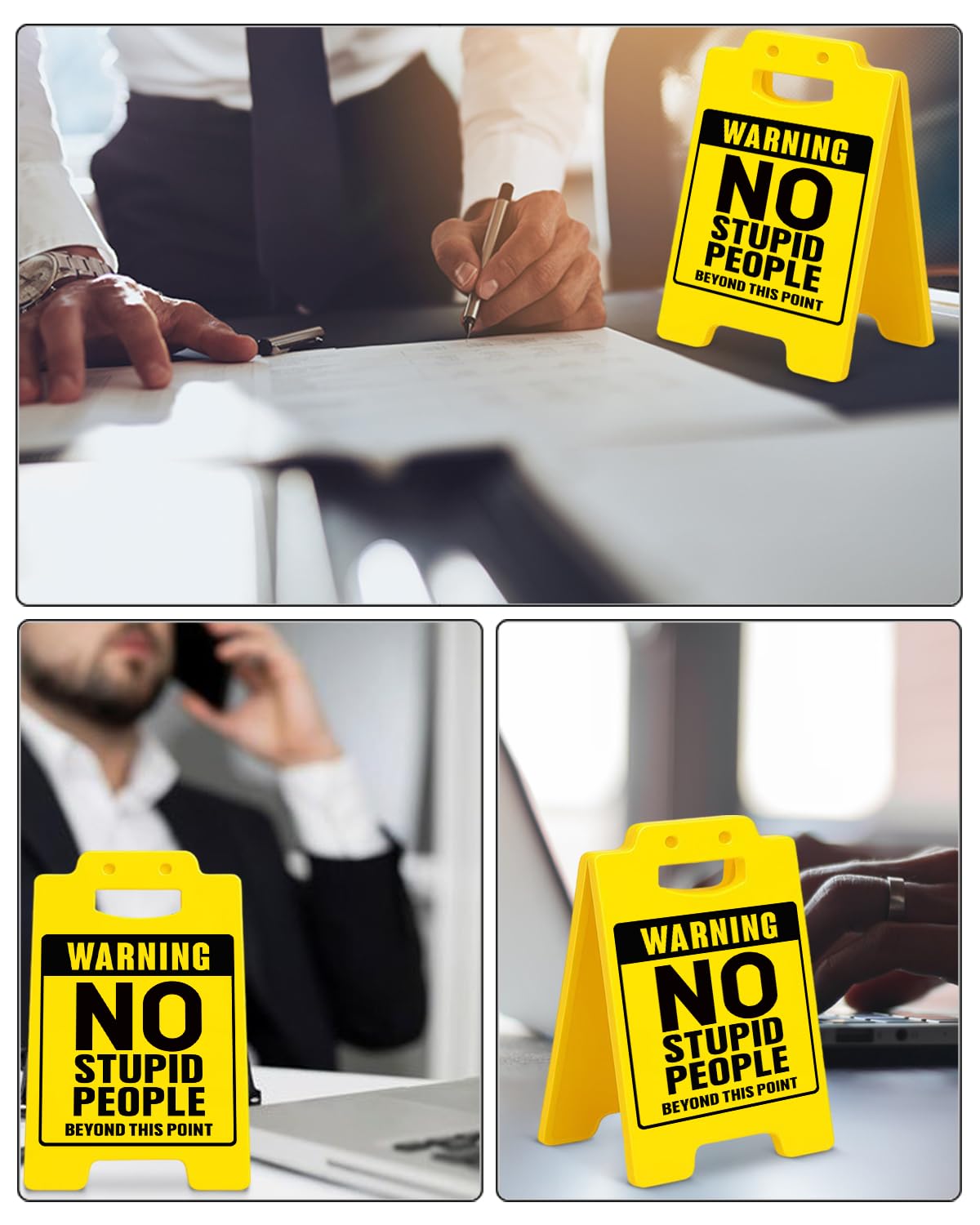 Funny Office Desk Decor Sign Trace Amounts of Patience Sign Cubicle Decorations Humor Office Gifts for Boss Supervisor Leader Coworker BST202