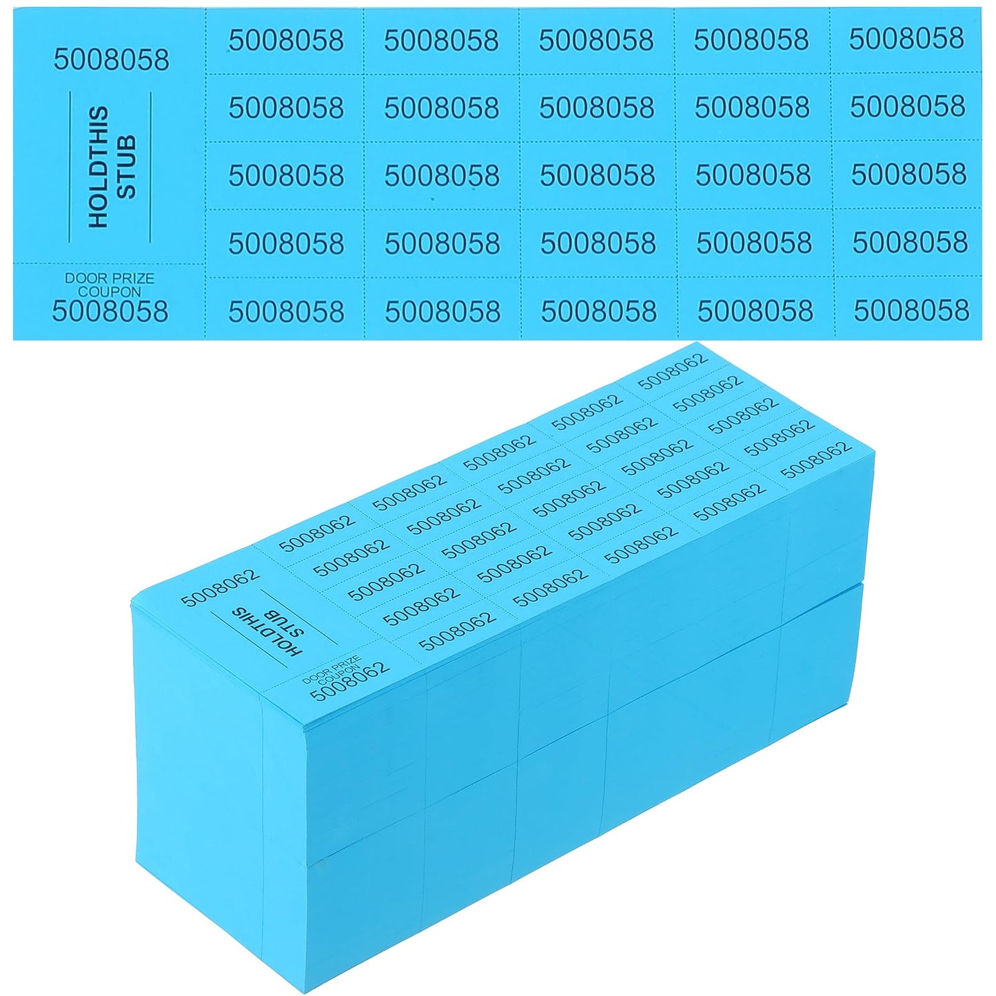 Kosiz 504 Sheets 25 Bid Raffle Ticket with Different Numbers Per Sheet Chinese Auction Tickets for Events Church Basket Auction Silent (Light Green)