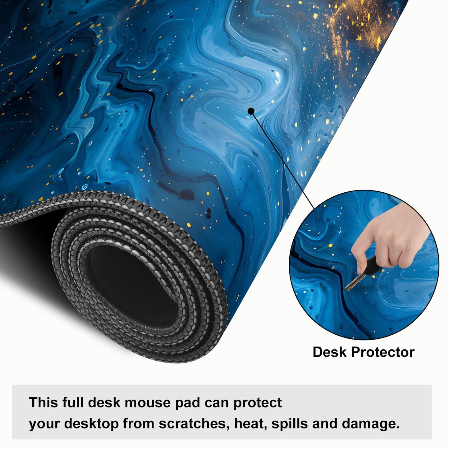 Mouse Pad Gaming Mousepad 31.5 x 11.8in Large Mouse Pad for Keyboard and Mouse with Anti-Slip Rubber Base, Keyboard Pad XL Mouse Mat for Home and Office,Snowy Forest WN420