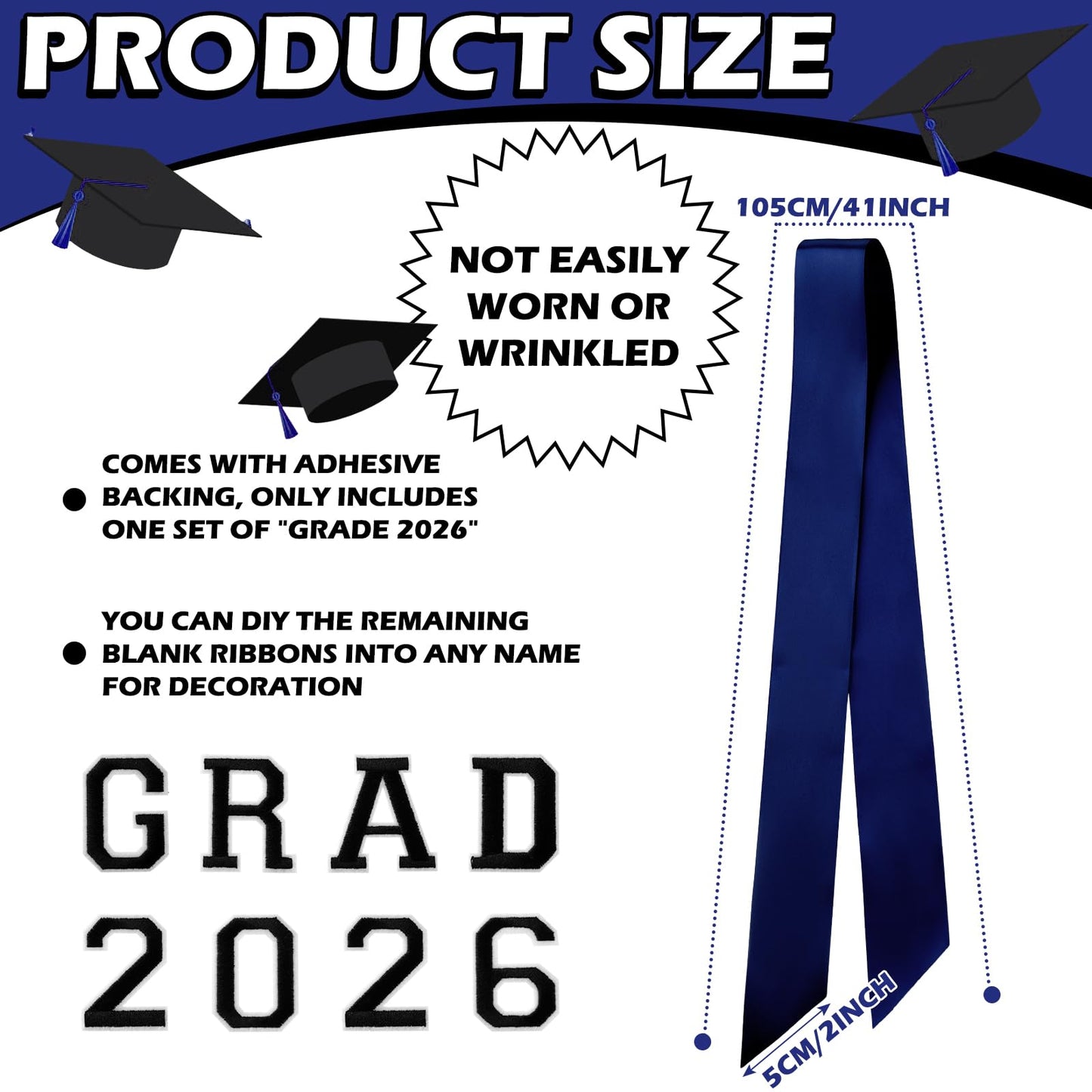 Thiccywoov 6 Pcs Class of 2026 Graduation Bow Graduation Cap Decorations Grad 2026 for Class of 2026 Grad Party Decorations (Pink) BST326L