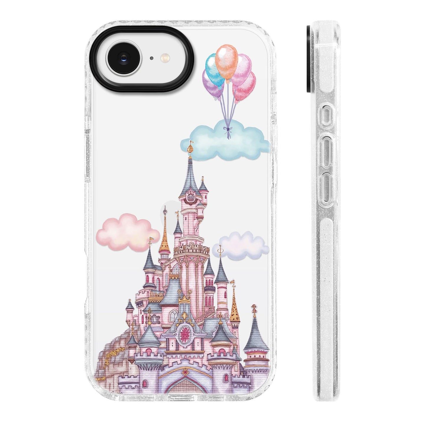 for iPhone 16 Pro Case [Military-Grade Drop Protection/Stylish Soft TPU Protective/Camera Protection/for Women & Girls] - Beach Party Collage Pattern with Mermaid WN420