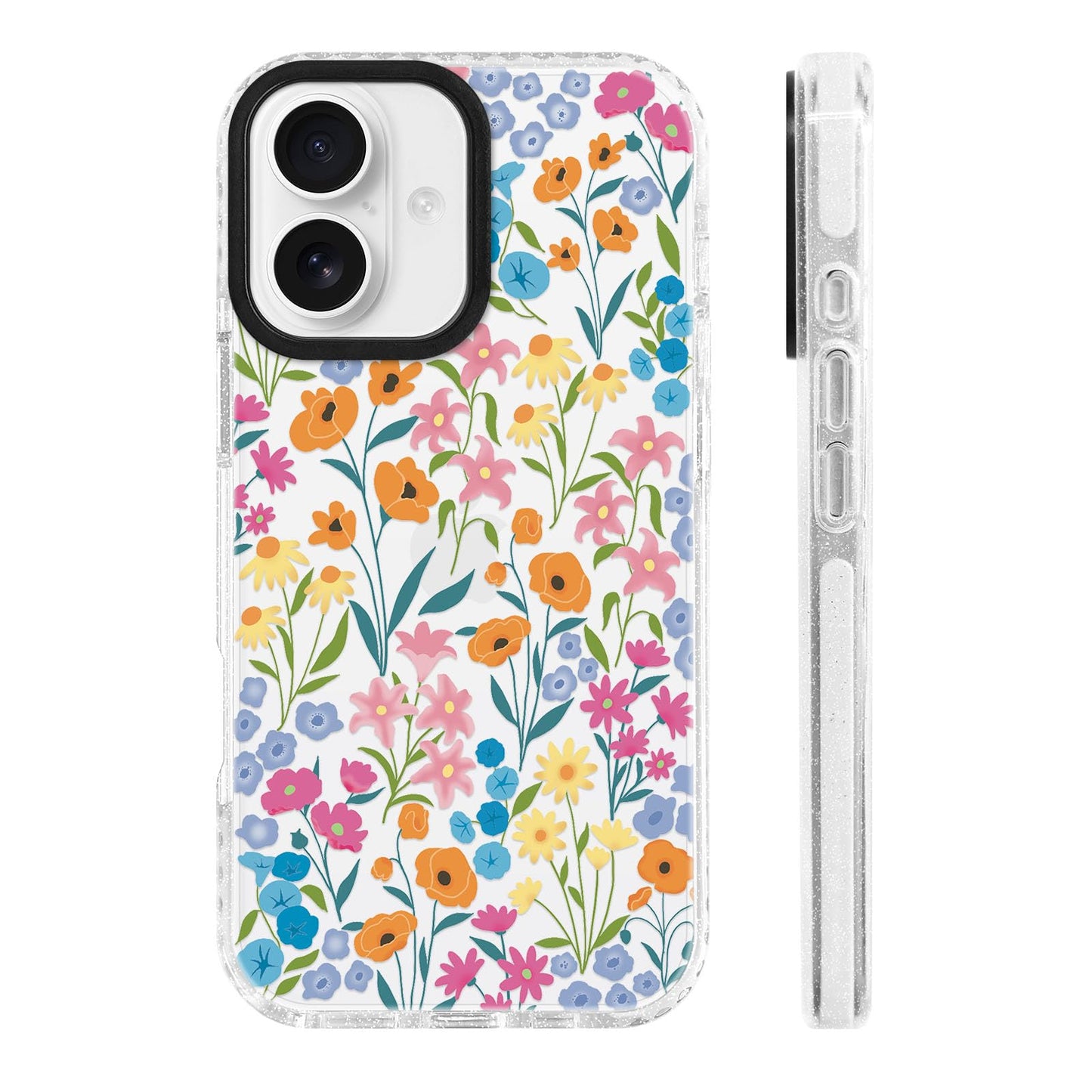 for iPhone 16 Pro Case [Military-Grade Drop Protection/Stylish Soft TPU Protective/Camera Protection/for Women & Girls] - Beach Party Collage Pattern with Mermaid WN420