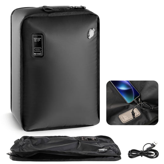 Travel Vacuum Bag(Built-in Electric Vacuum Pump), 28L Vacuum Bags for Travel, USB-C Powered, One-Touch Automatic Vacuum Suctions, IP67 Waterproof(43L) BST220