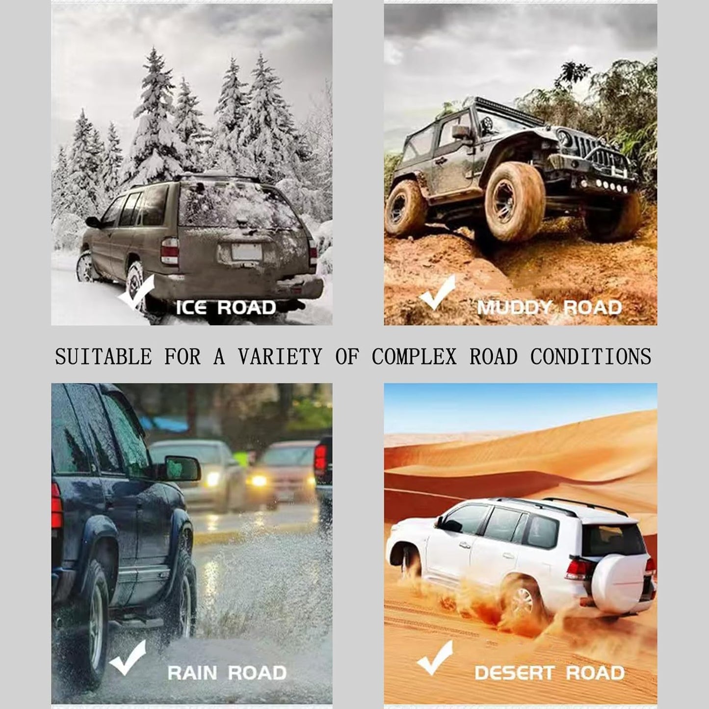 20pack Snow Tire Chains Reusable Anti-Skid Car Winter Wheels Chain Universal Cable Tire Belts, Red Non-Slip Zip Tie Tires Chain Emergency for Auto Pickup Trucks Suv WN420