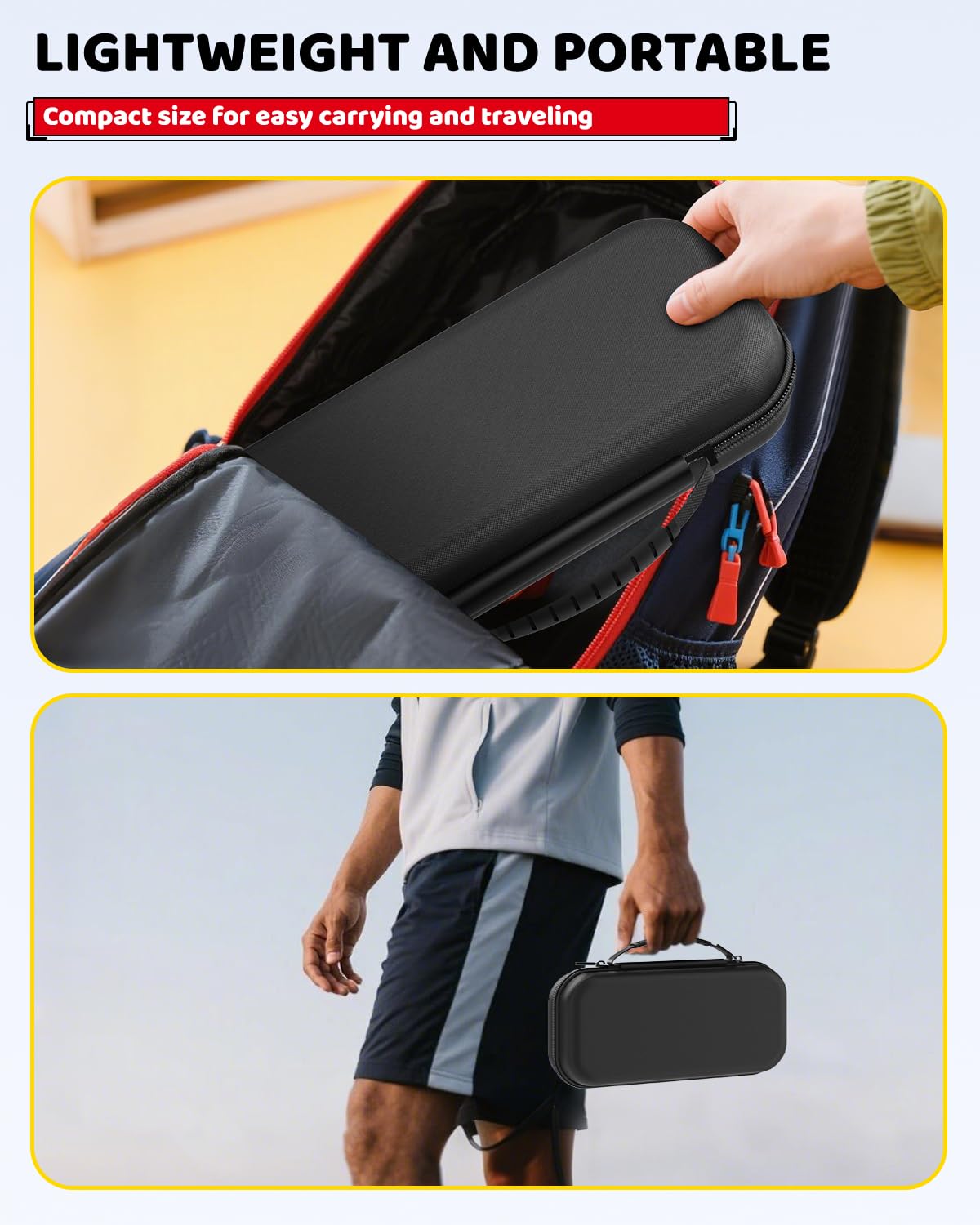 Klipdasse Switch 2 Carry Case for Nintendo Switch 2/1/OLED, Hard Shell with Soft Lining, 10 Game Card Slots, Silicone Handle, for Switch 2 Slim Case 2025 (Blue) WN420