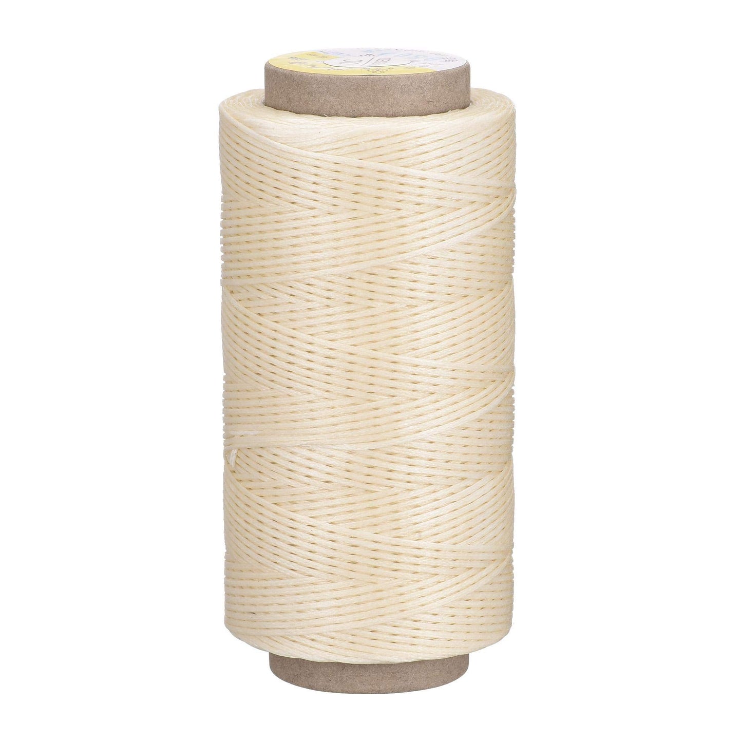 uxcell Leather Sewing Thread 186 Yards 210D/1mm Polyester Waxed Cord for Manual Sewing, Wheat BST326H