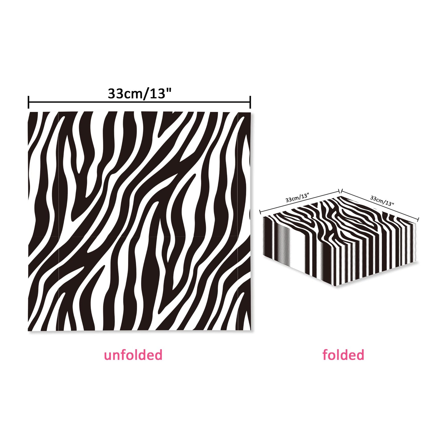 40pcs Animal Leopard Print Party Napkins Disposable Jungle Animal Print Tableware Dinner Napkin for Safari Leopard Themed Birthday Baby Shower Party Supplies BST220