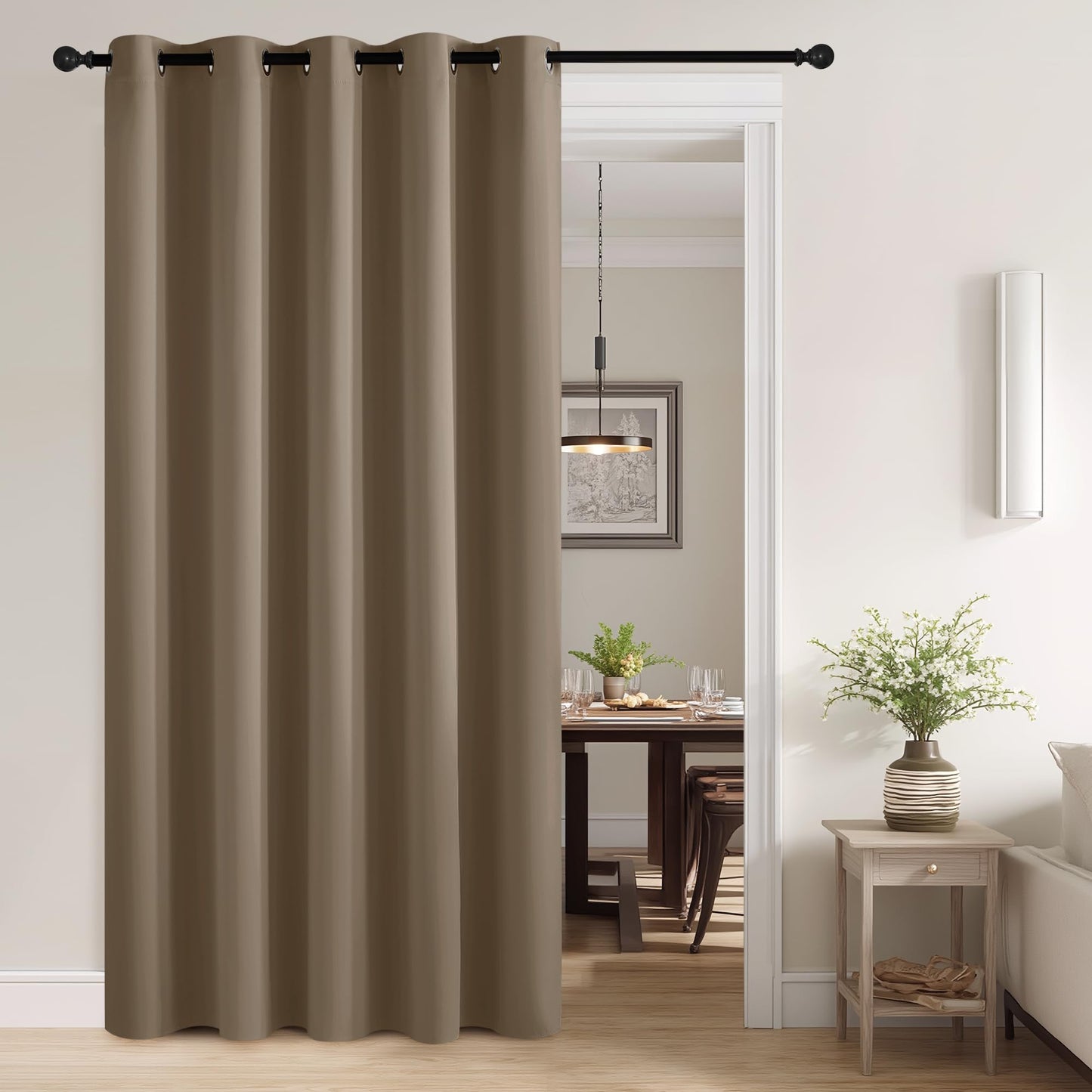 RYB HOME Room Divider Curtains Thermal Insulated Noise Reduce Privacy Window Curtains for Kids Bedroom Nursery Laundry Room Partitions, Wide 150 inches x Long 96 inches, Teal, 1 Panel BST220