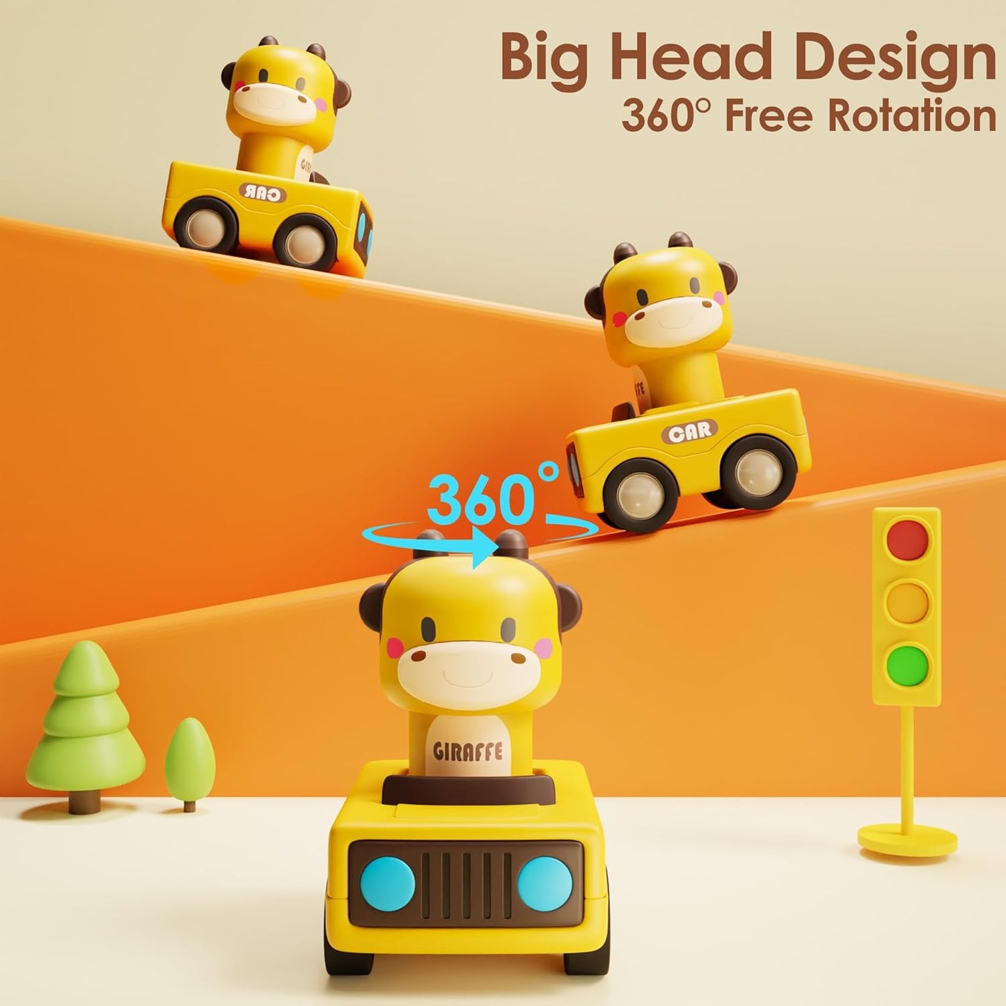 iPlayiLearn Big Head Racing Cars 6m+ 62