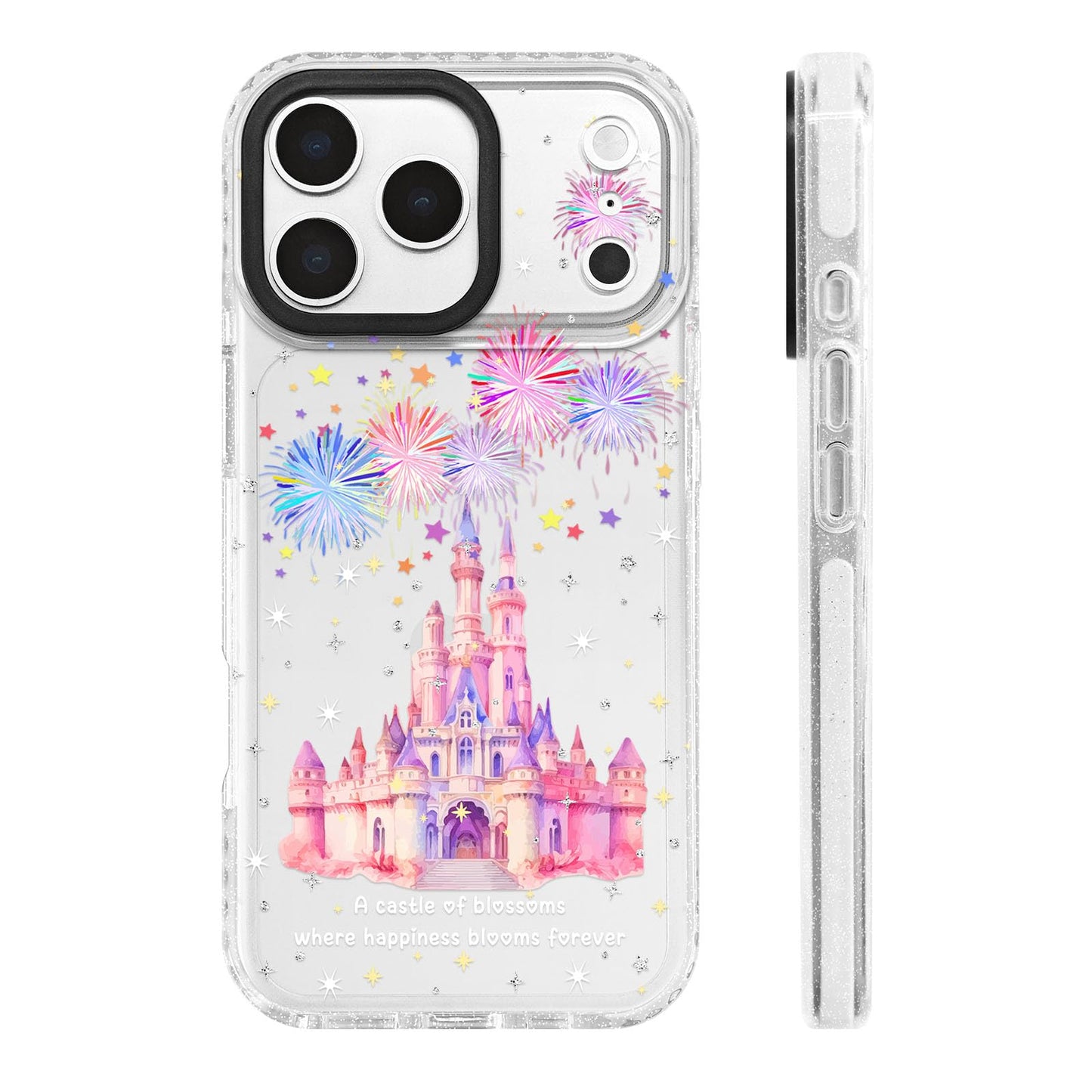 for iPhone 16 Pro Case [Military-Grade Drop Protection/Stylish Soft TPU Protective/Camera Protection/for Women & Girls] - Beach Party Collage Pattern with Mermaid WN420