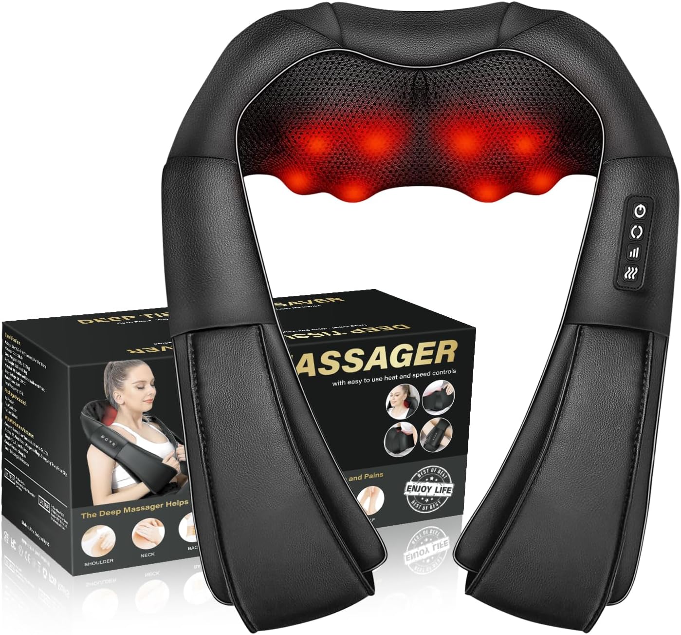 DEEP TISSUE Massager, Neck Massager with Heat 88
