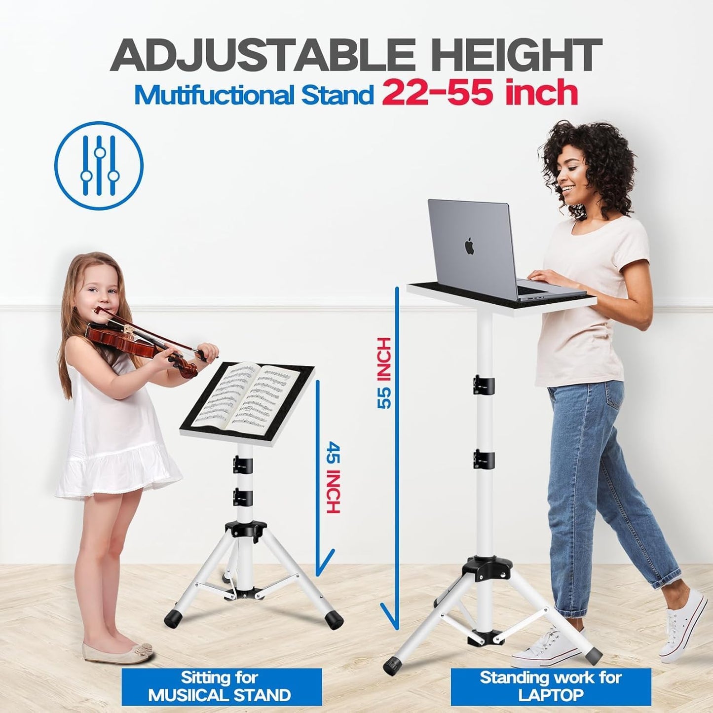 Projector Stand, 22 to 55 Inch Laptop Stand