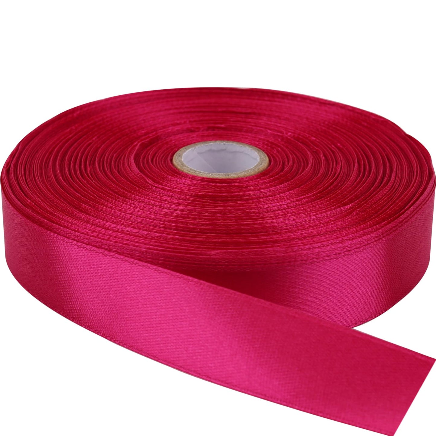 Single-Faced Sash Pink Ribbon - 1/2 Inch x 50 Yards Bulk Roll - Decorative Gift Wrapping, Crafting, Hair Bows, Wedding Party Decorations BST220