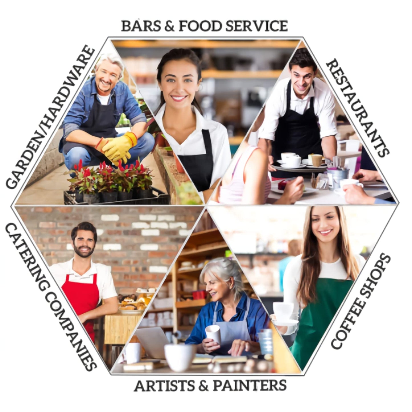 Giwawa Unisex Adult Apron Waterproof Stain Resistant Kitchen Cooking Apron with 2 Pockets for BBQ Grill Painting BST326H