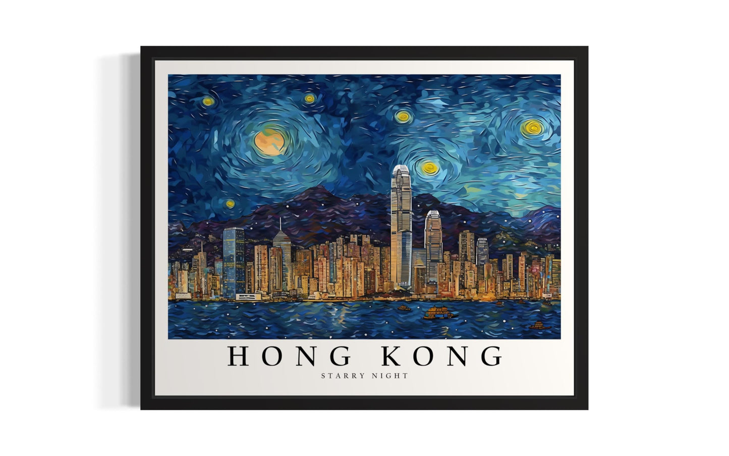 Eiffel Tower Art Print Poster, Van Gogh Starry Night Theme Wall art Painting Decor, Art Home City Artwork For Bedroom, Bathroom, Living Room 81 (Eiffel Tower, 14"L x 11"W, Unframed) BST220