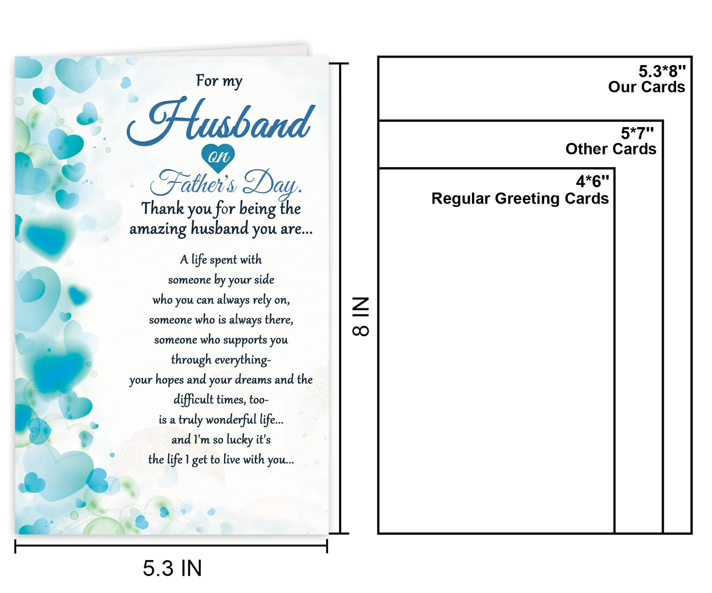 Funny Fathers Day Card for Dad Daddy Bonus Dad, Cute Cards for Fathers Day, Father's Day Cards from Son Daughter, Father's Day Cards Gift For Men Him BST202