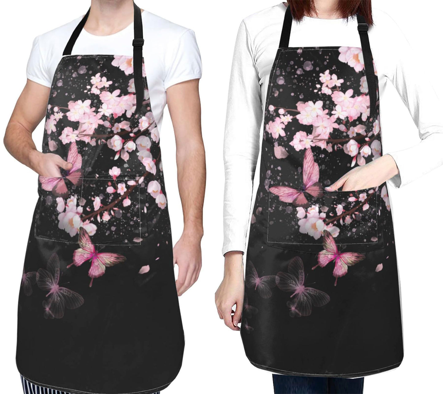 Art Apron with Pocket for Women Men | Kitchen Aprons Chef Apron for Cooking Baking BBQ Painting Gardening BST202