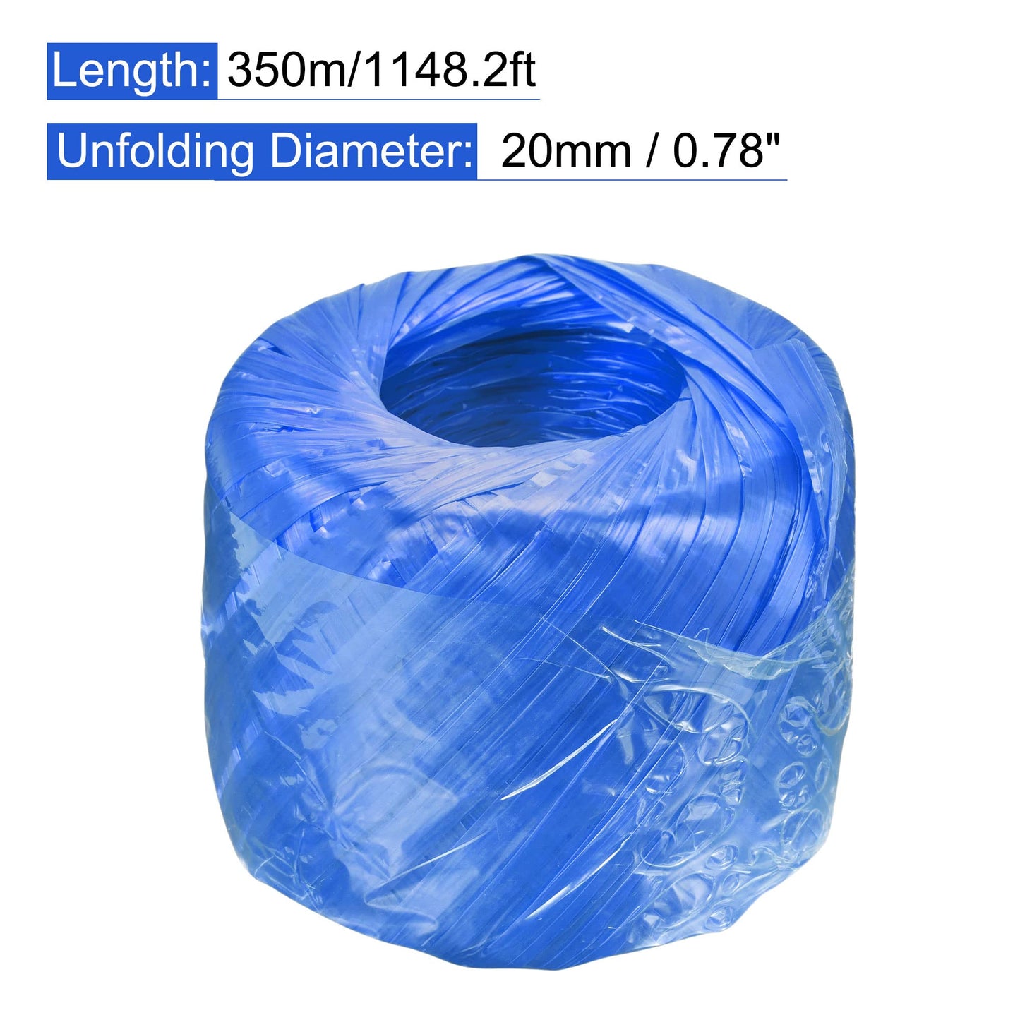 MECCANIXITY Polyester Nylon Plastic Rope Twine Household Bundled for Packing Gardening Craft,350m Length,Yellow BST326L