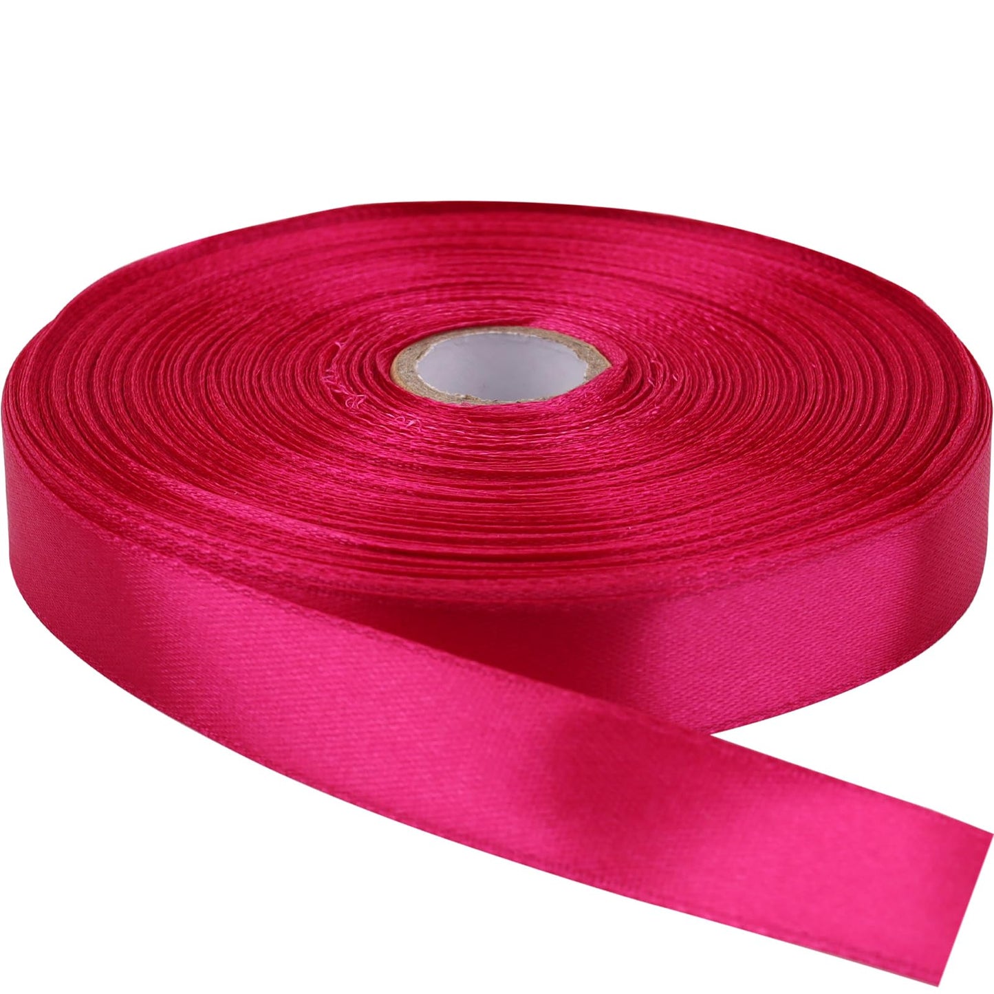 Single-Faced Sash Pink Ribbon - 1/2 Inch x 50 Yards Bulk Roll - Decorative Gift Wrapping, Crafting, Hair Bows, Wedding Party Decorations BST220
