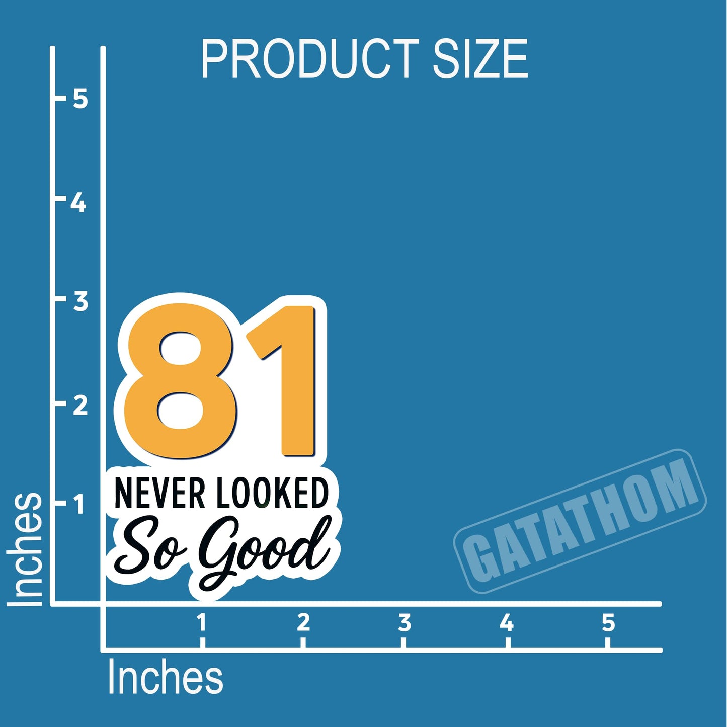 (3PCS) 83 Never Looked So Good Sticker – Happy 83th Birthday, Waterproof Vinyl Decals for Party Decor, Scrapbooking, Water Bottles, Laptops, Size 3" x 2.5" BST202