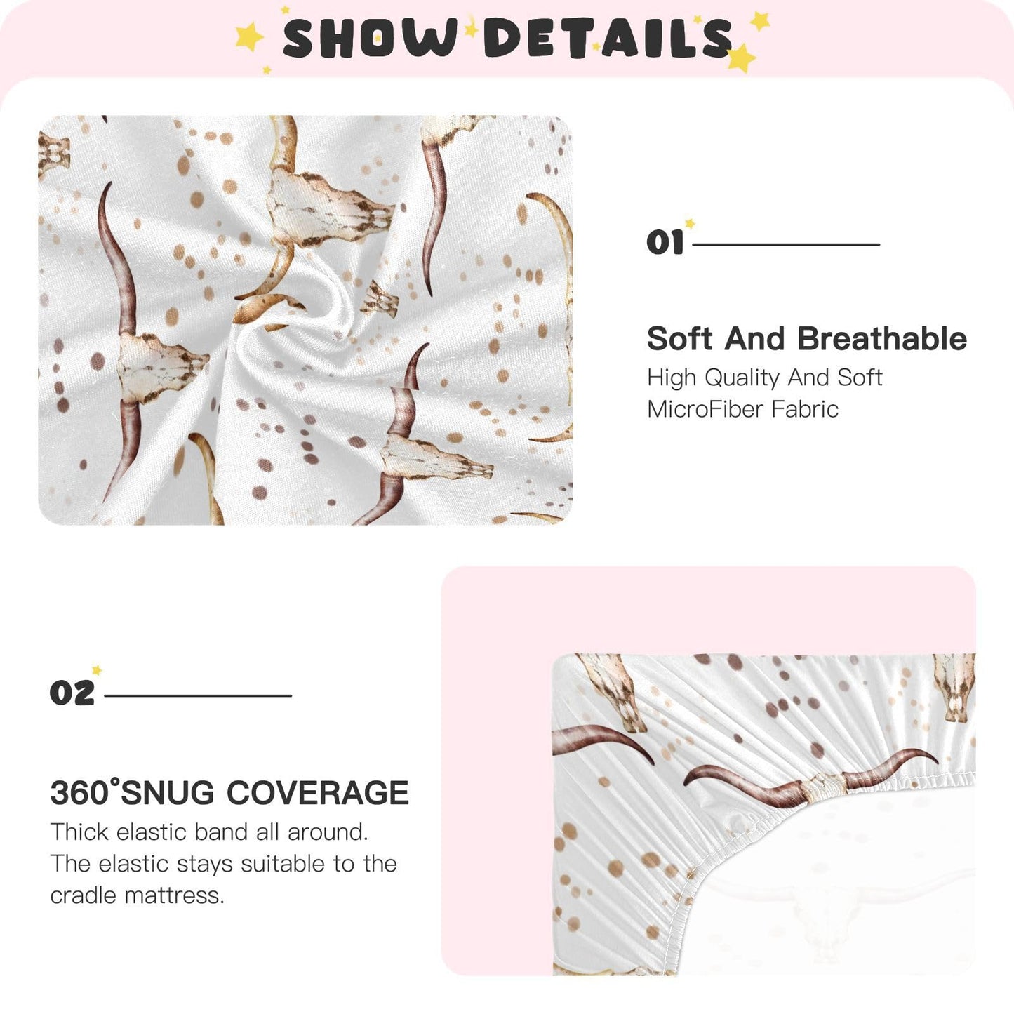 VIGTRO Vintage Duck Hunter Baby Crib Sheets for Boys Girls, Breathable Soft Fitted Crib Playard Sheets Baby Mattress Sheet, M 52x28x9in BST220