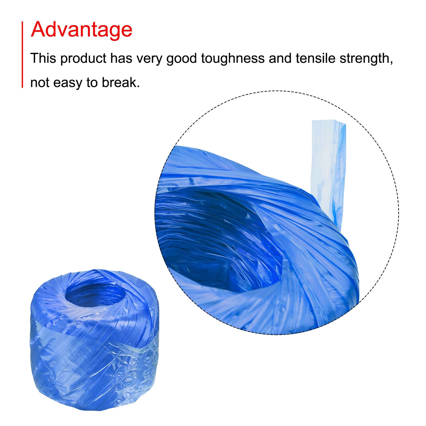 MECCANIXITY Polyester Nylon Plastic Rope Twine Household Bundled for Packing Gardening Craft,350m Length,Yellow BST326L