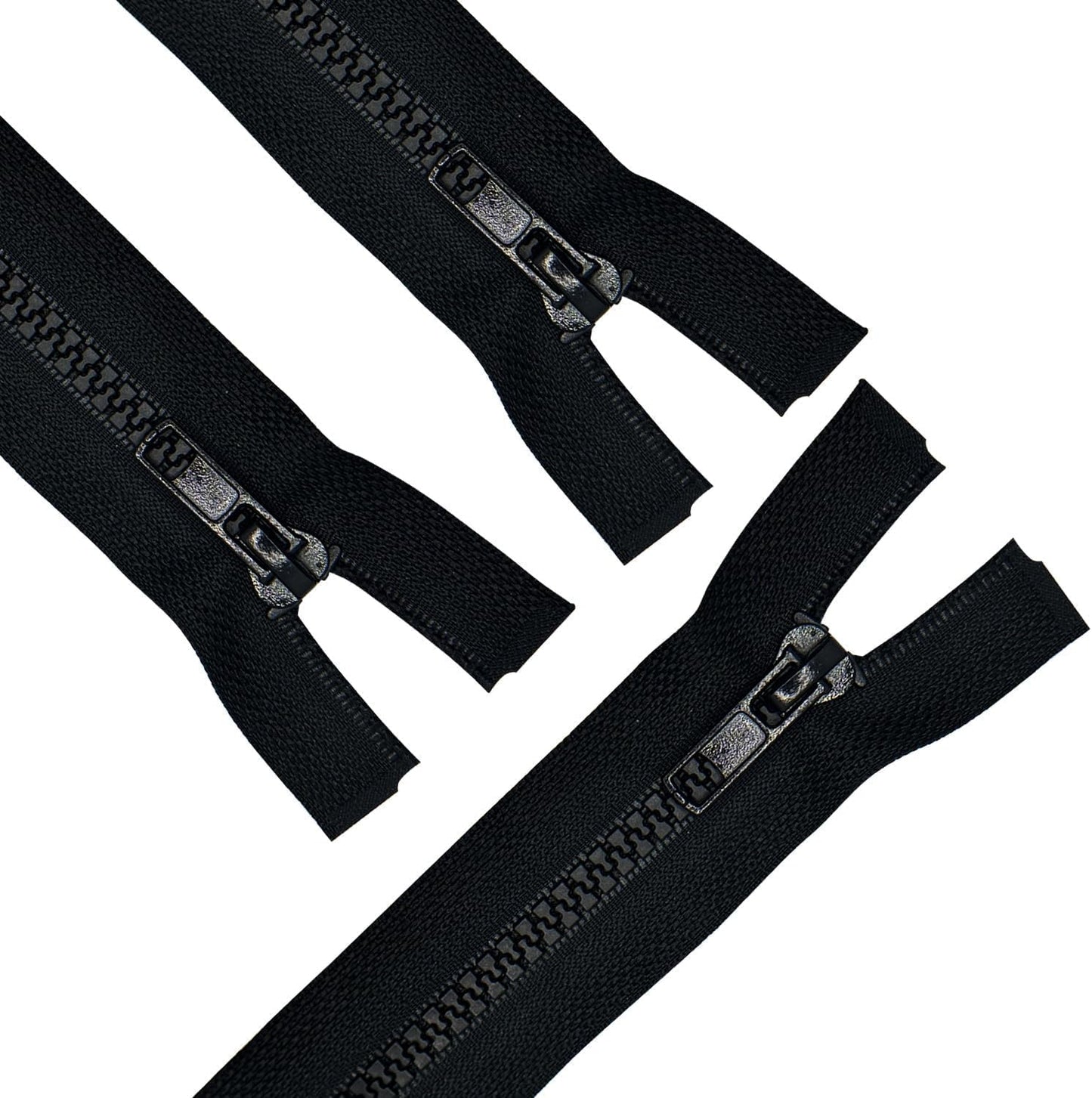 ANPURZII 3PCS #5 54 Inch Deep Navy Blue Separating Jacket Zippers for Sewing Coats, Molded Plastic Bulk Zippers(DeepNavyBlue 54" 3PCS) BST220