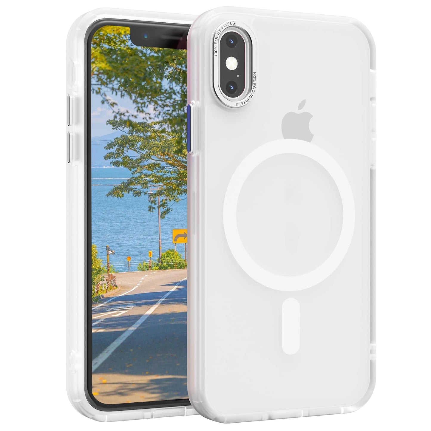 Magnetic for iPhone 17 Air Phone Case, [Compatible with MagSafe], Screen Protector X1, [Military Grade Drop Protection],Matte Finish,Slim,Shockproof,Protective (Black, iPhone 17 AIR) WN420