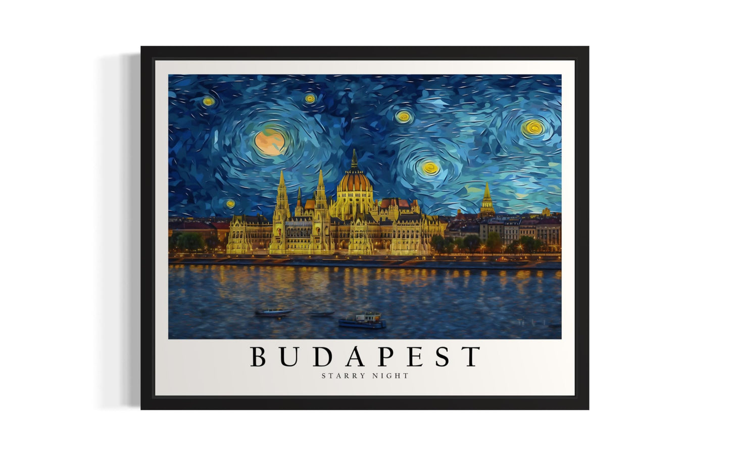 Eiffel Tower Art Print Poster, Van Gogh Starry Night Theme Wall art Painting Decor, Art Home City Artwork For Bedroom, Bathroom, Living Room 81 (Eiffel Tower, 14"L x 11"W, Unframed) BST220