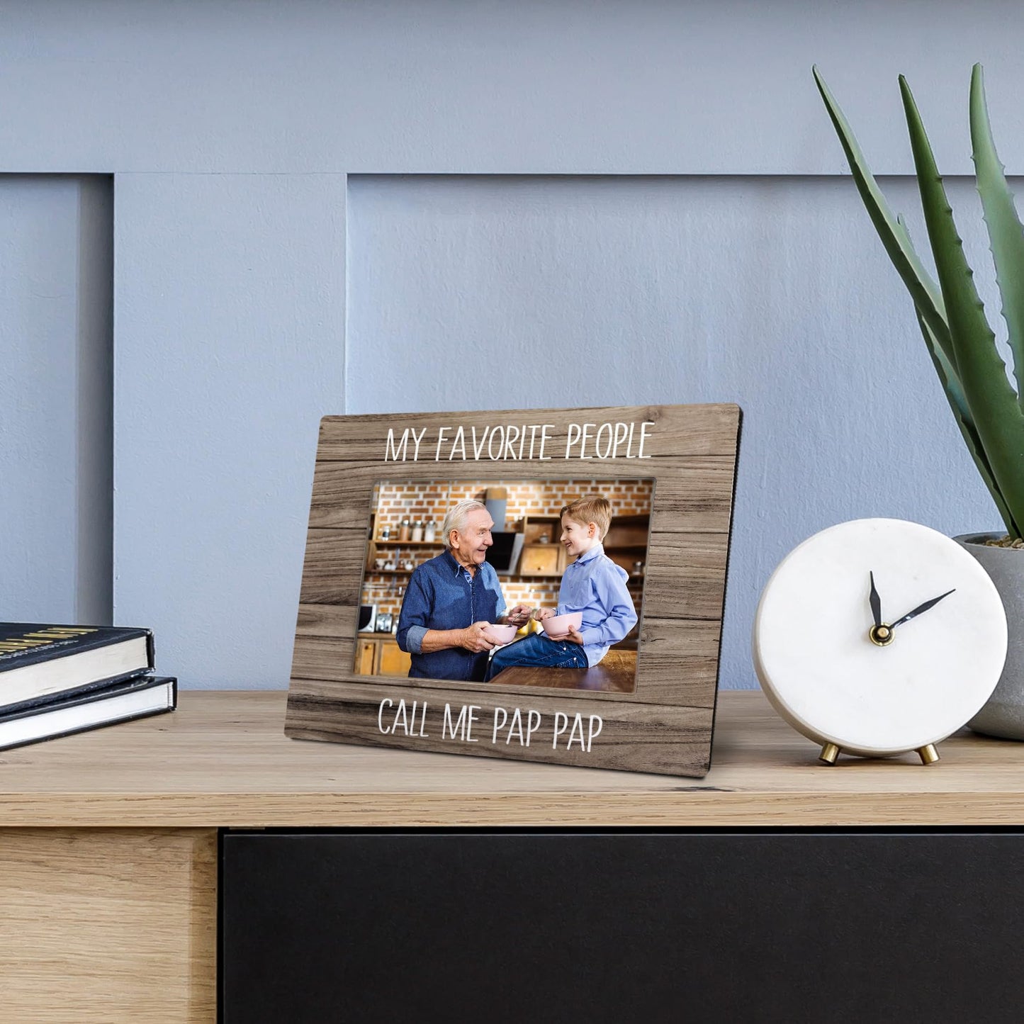 Poppy Picture Frame 8x10, Grandpa Picture Frames, Grandpa Gifts from Grandkids, Gifts for Poppy Fathers Day from Grandson Granddaughter, My Favorite People Call Me Poppy Photo Frame 5X7 BST326L