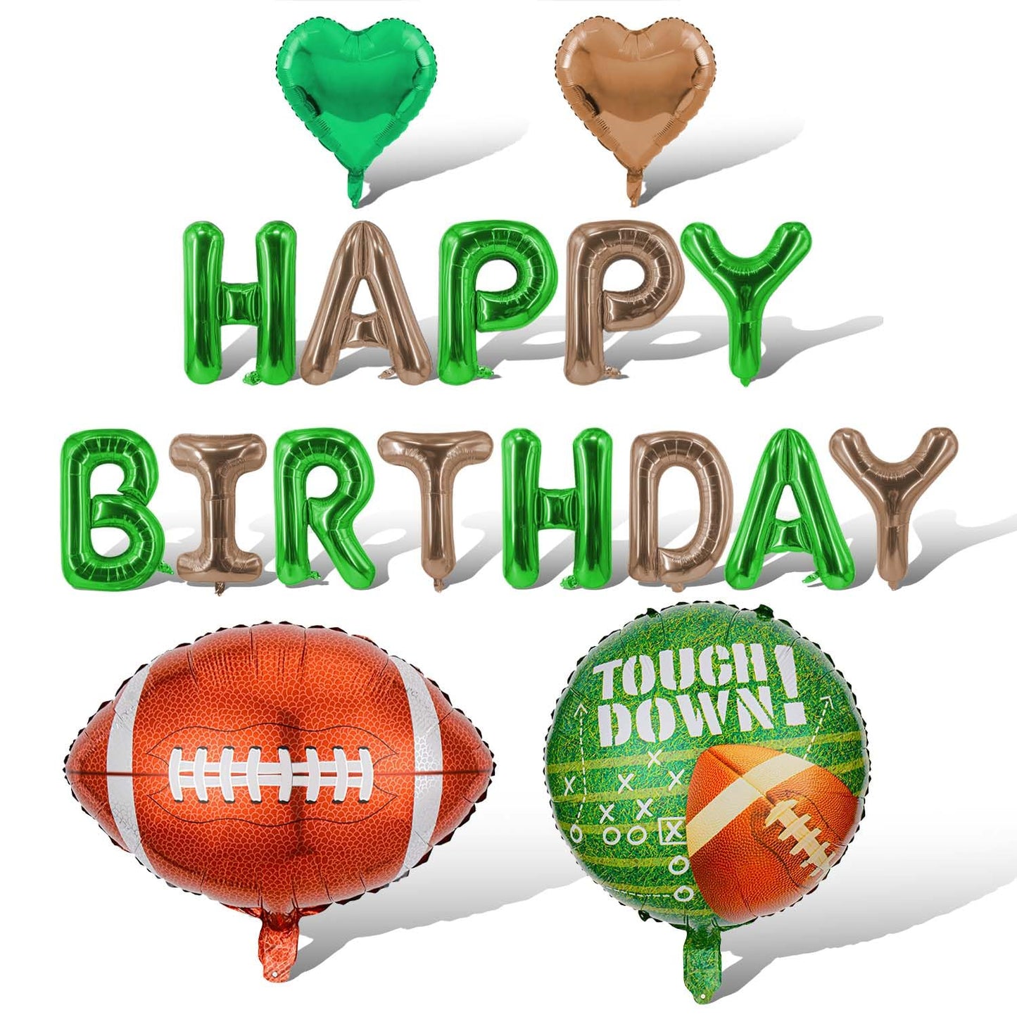 Green Happy Birthday Balloons Banner Foil Balloons Letters Banner Balloon for Green Themed Party Decoration Supplies Christmas Birthday Decoration Decor Ballons Arch Kits Party Balloon Set 15pcs BST326L