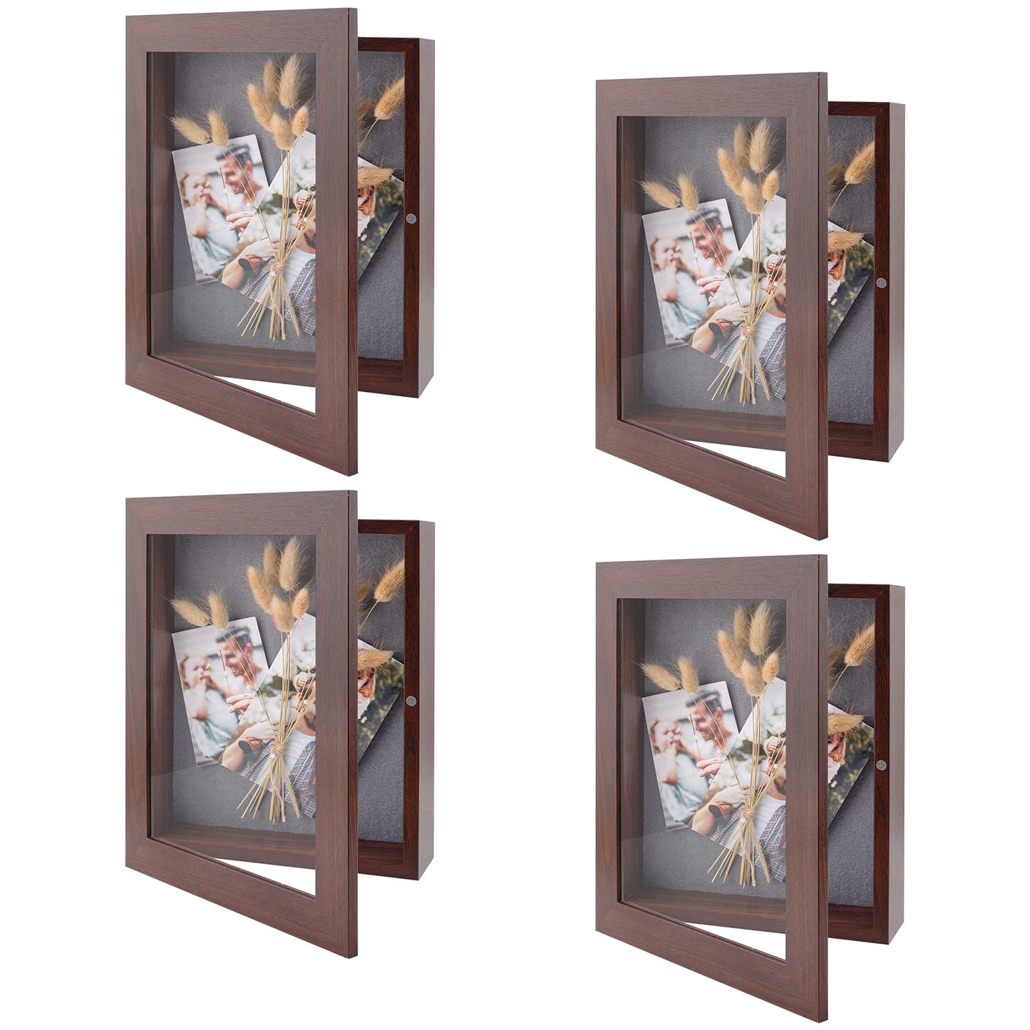 Golden State Art 11x14 Shadow Box Frame Display Case - 2 inch Depth Great for Collages, Collections, Mementos, 6 Pins Included (White, 1 Pack) BST326H