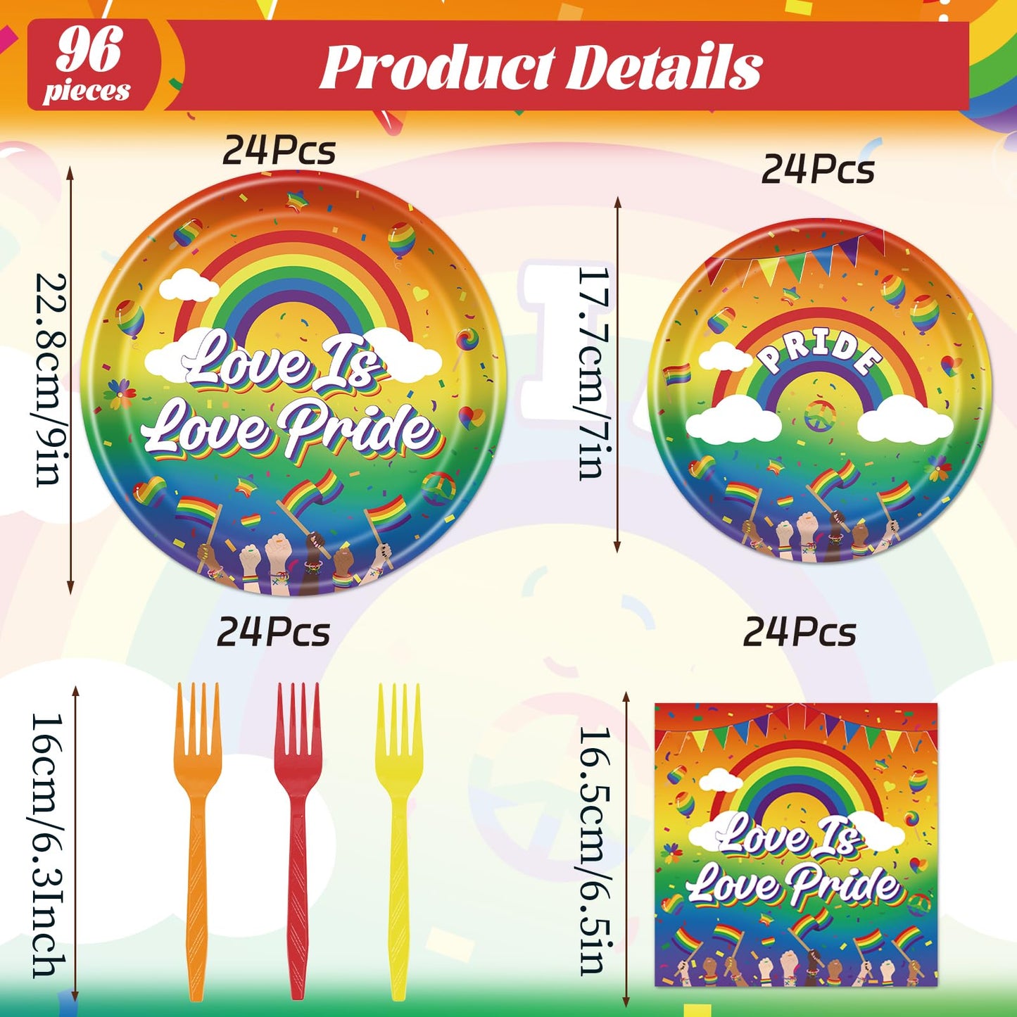 Gameza July Christmas Party Decorations Tableware, 96PCS There's Some Hohoho's in July Disposable Paper Plates and Napkins Decoration, Summer Xmas Beach Forks Decor Supplies Serves 24 BST220