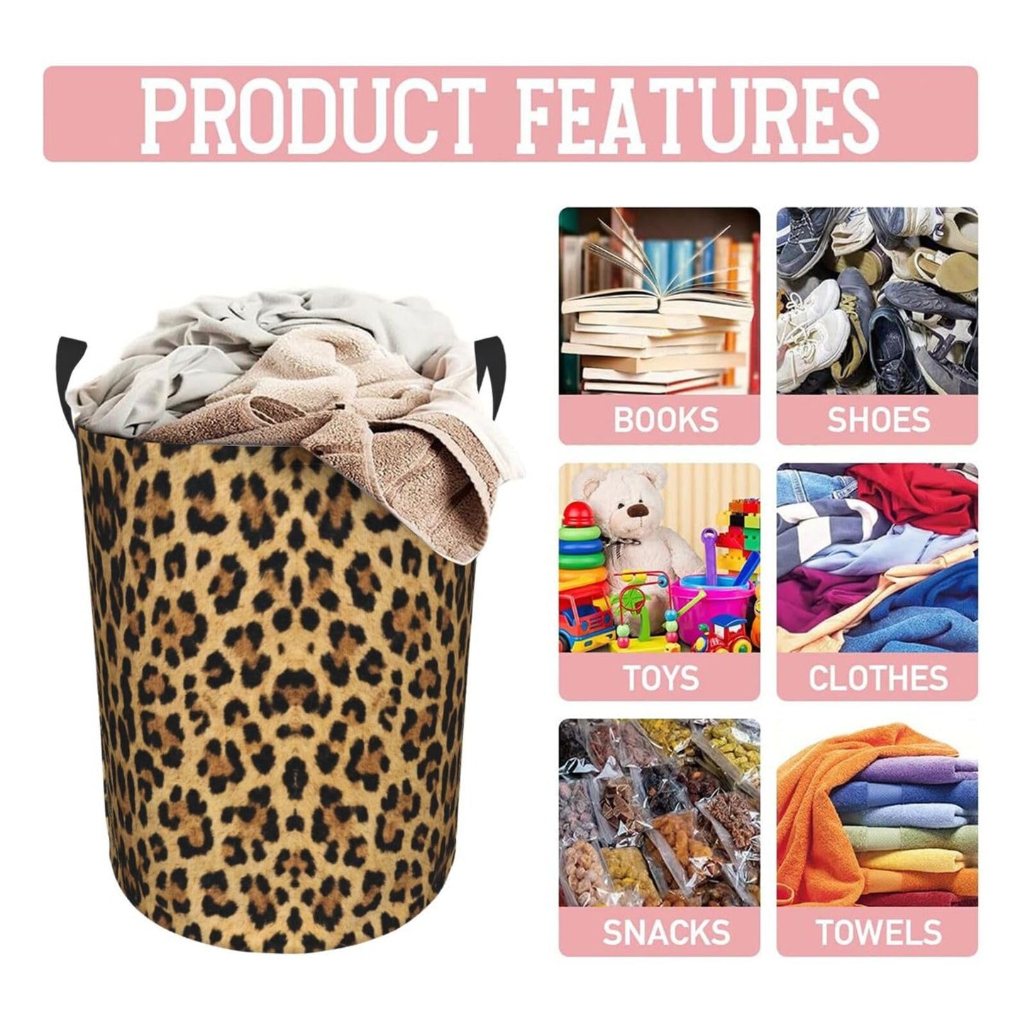 Basketball Round Laundry Hamper Basket Ball Texture Storage Basket Toys Clothes Organizer Bin For Home Bathroom Bedroom Dorm Nursery, 62l BST202